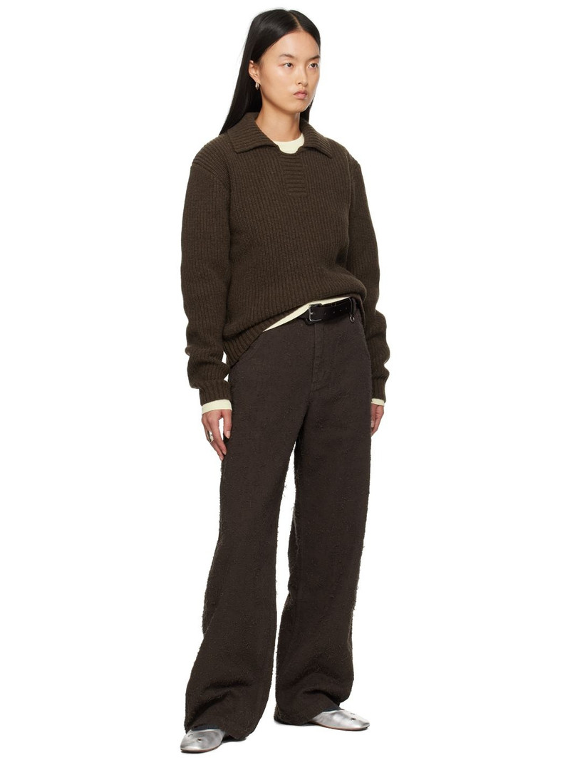 mfpen Brown Collar Sweater outlook