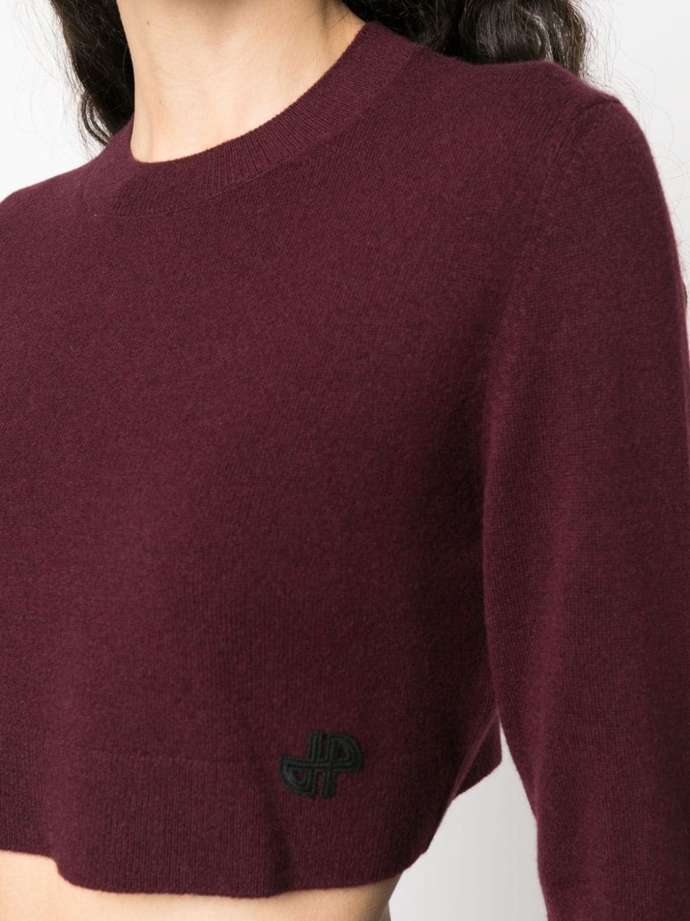 merino-blend cropped jumper - 5