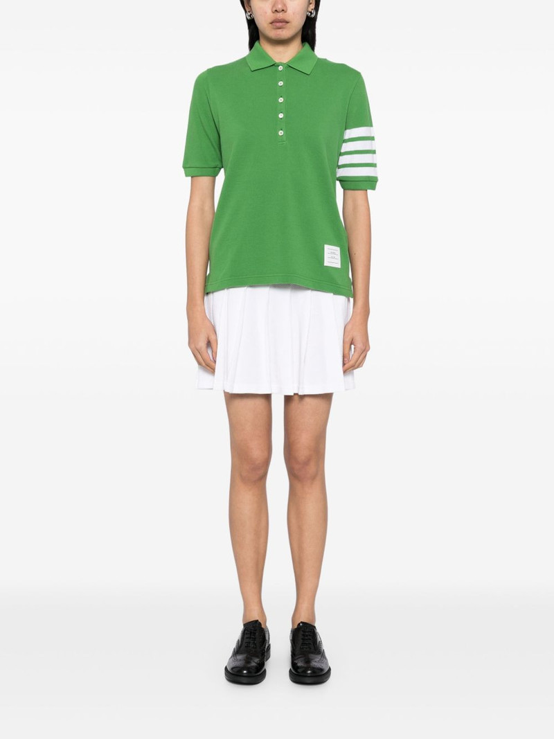 Thom Browne classic pique 4 bar short-sleeved polo top outlook