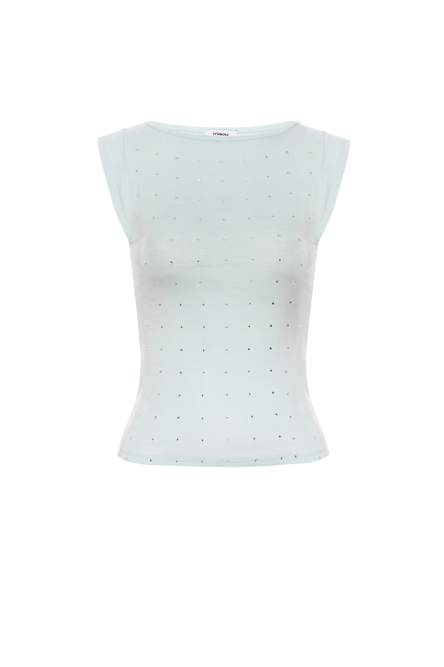 LUCIA TOP - BABY BLUE RHINESTONE - 1