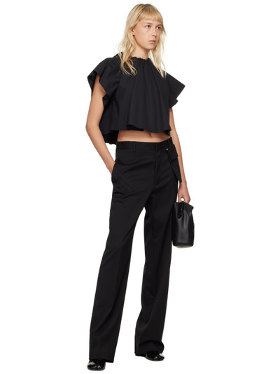 MM6 Maison Margiela Black Tailoring Trousers outlook