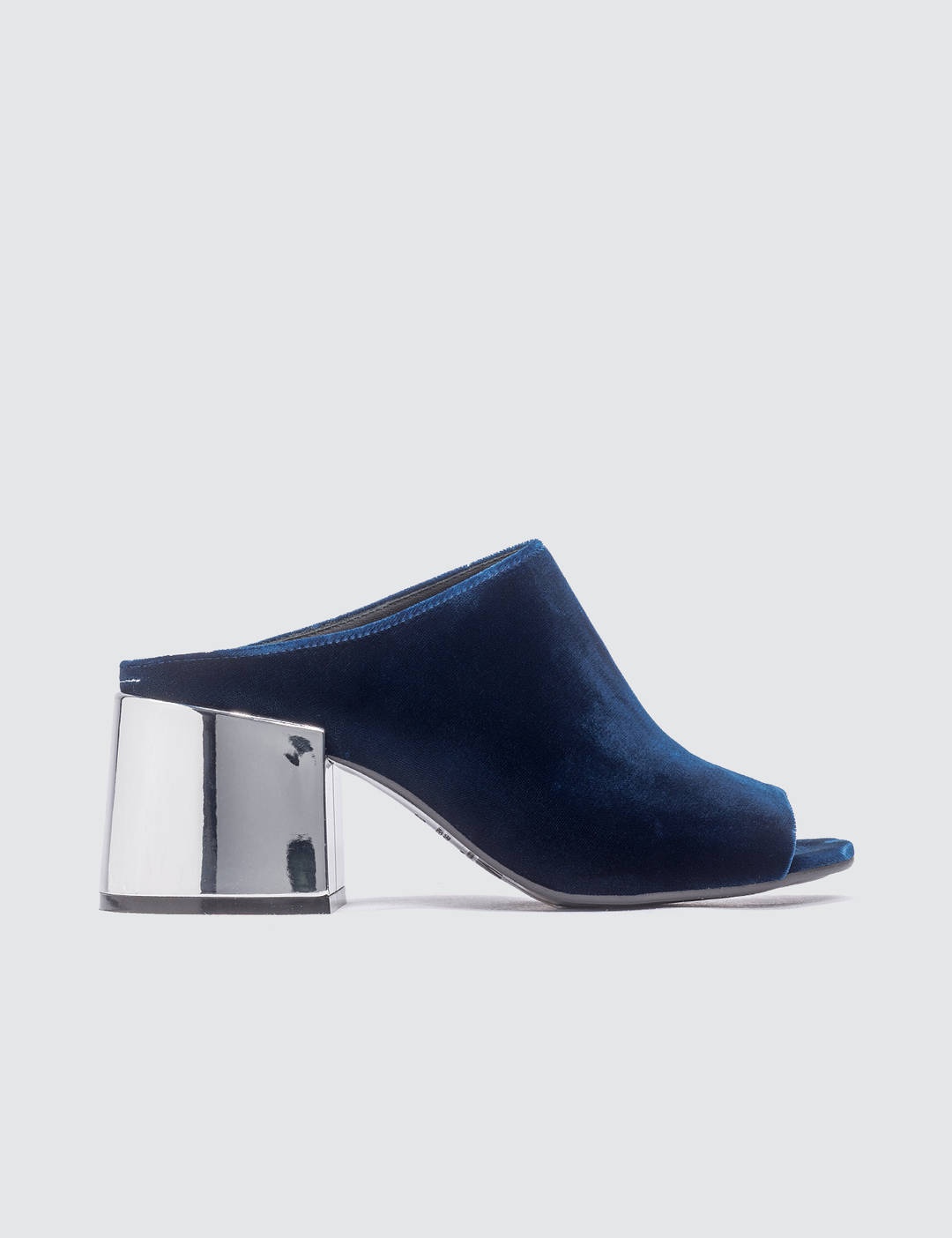 Flare Velvet Mules - 1