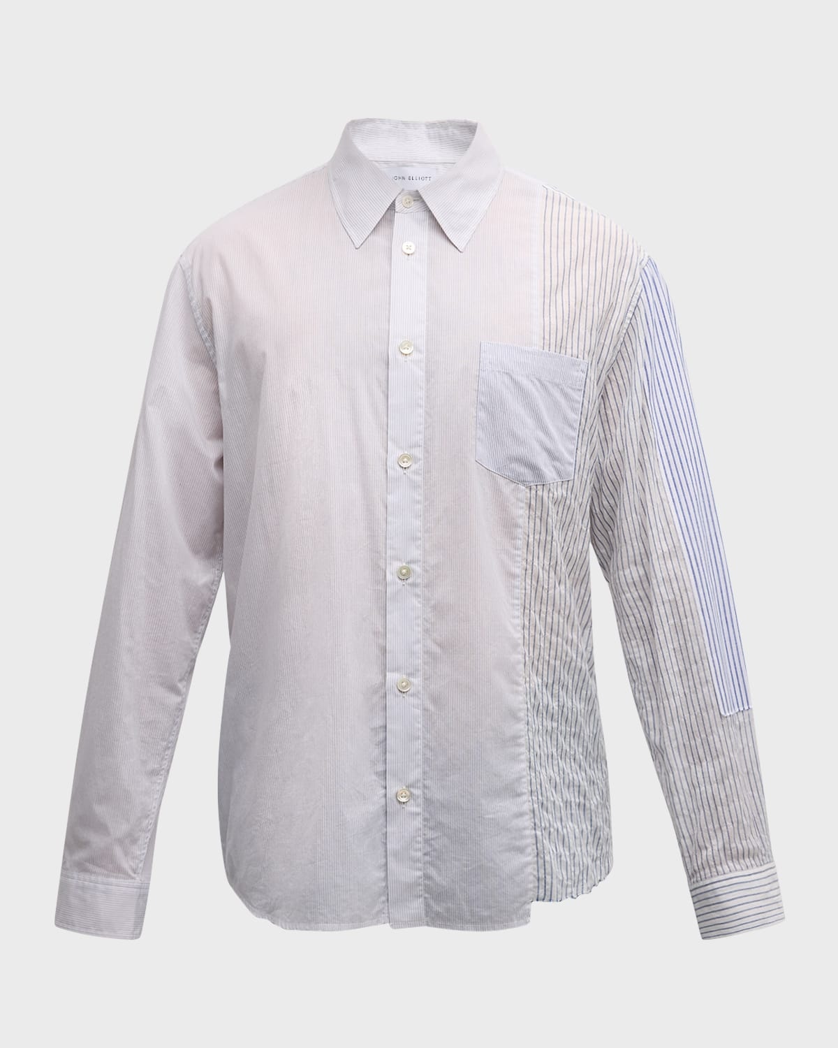 Men's Paneled Cloak Button-Down Shirt - 1