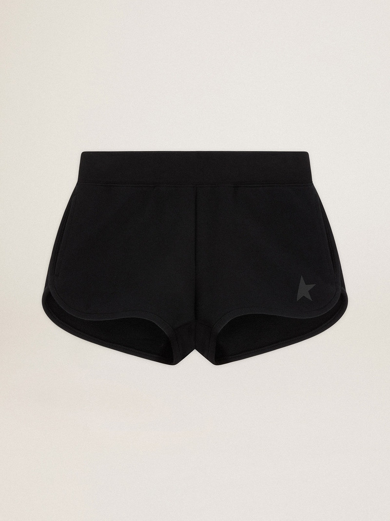 Black shorts with tone-on-tone star on the front 1