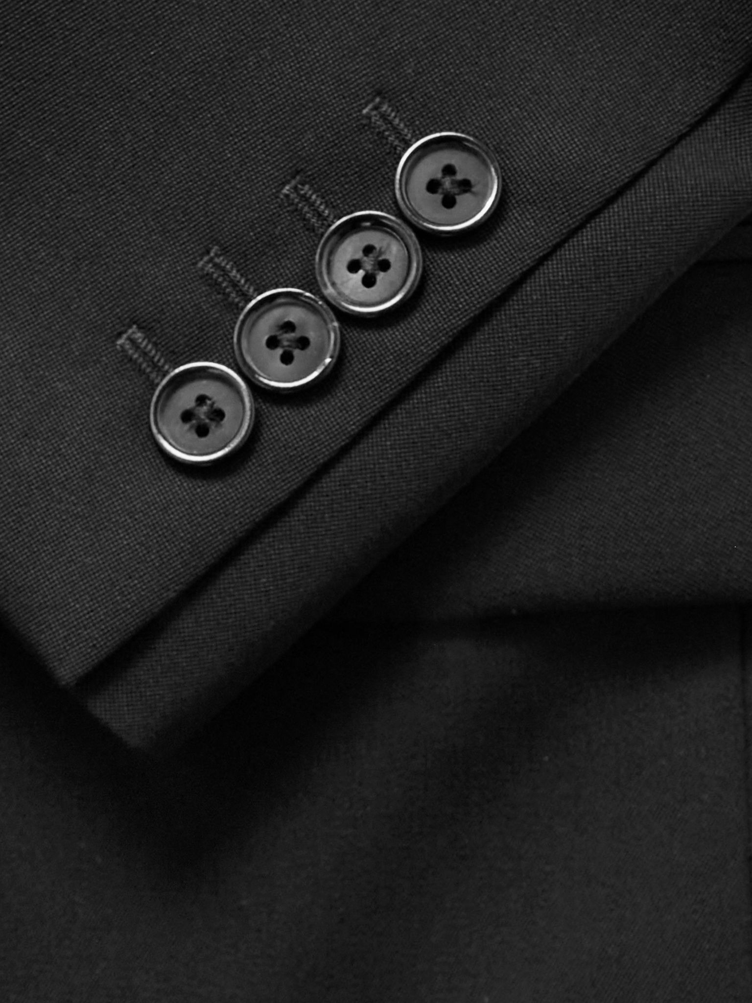 Slim-Fit Crystal-Embellished Wool Blazer Black - 4