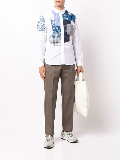 Junya Watanabe MAN patchwork button-down shirt outlook