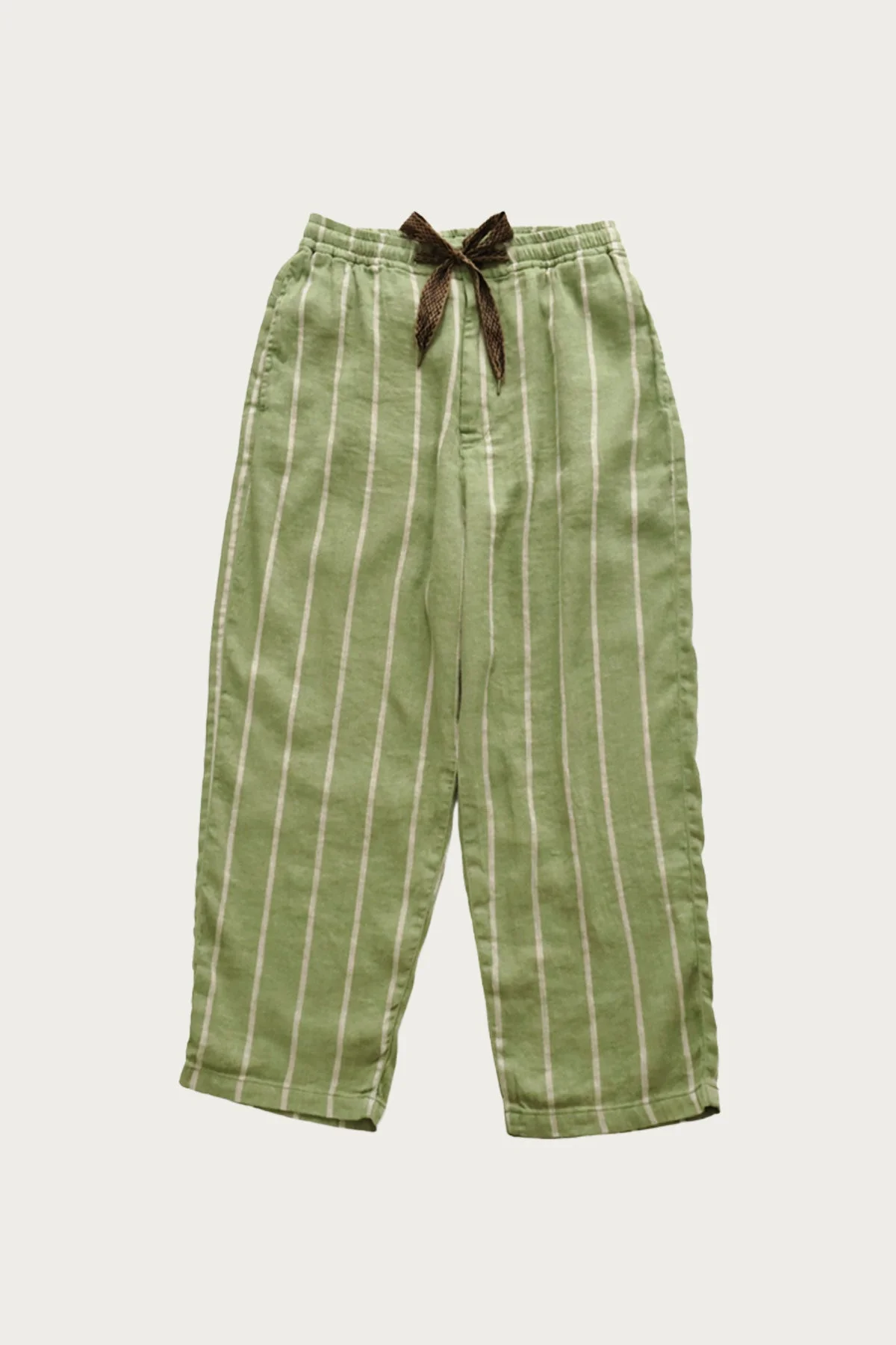 Linen PHILLIES Stripe EASY Pants - Khaki - 1