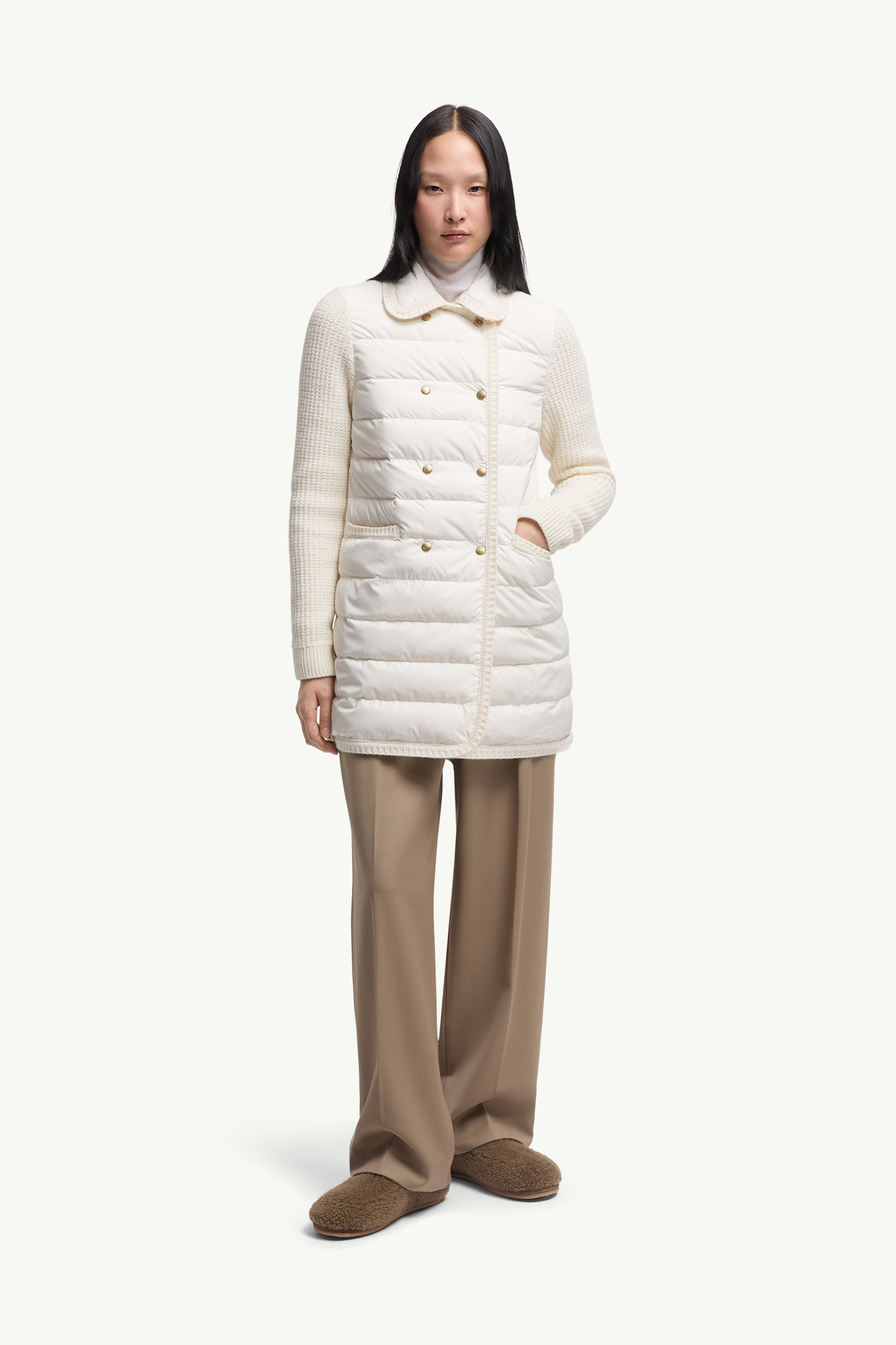 Wool & Cashmere Padded Cardigan - 3