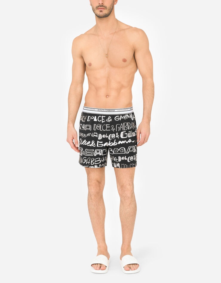 Logo-print two-way stretch cotton boxer shorts - 2