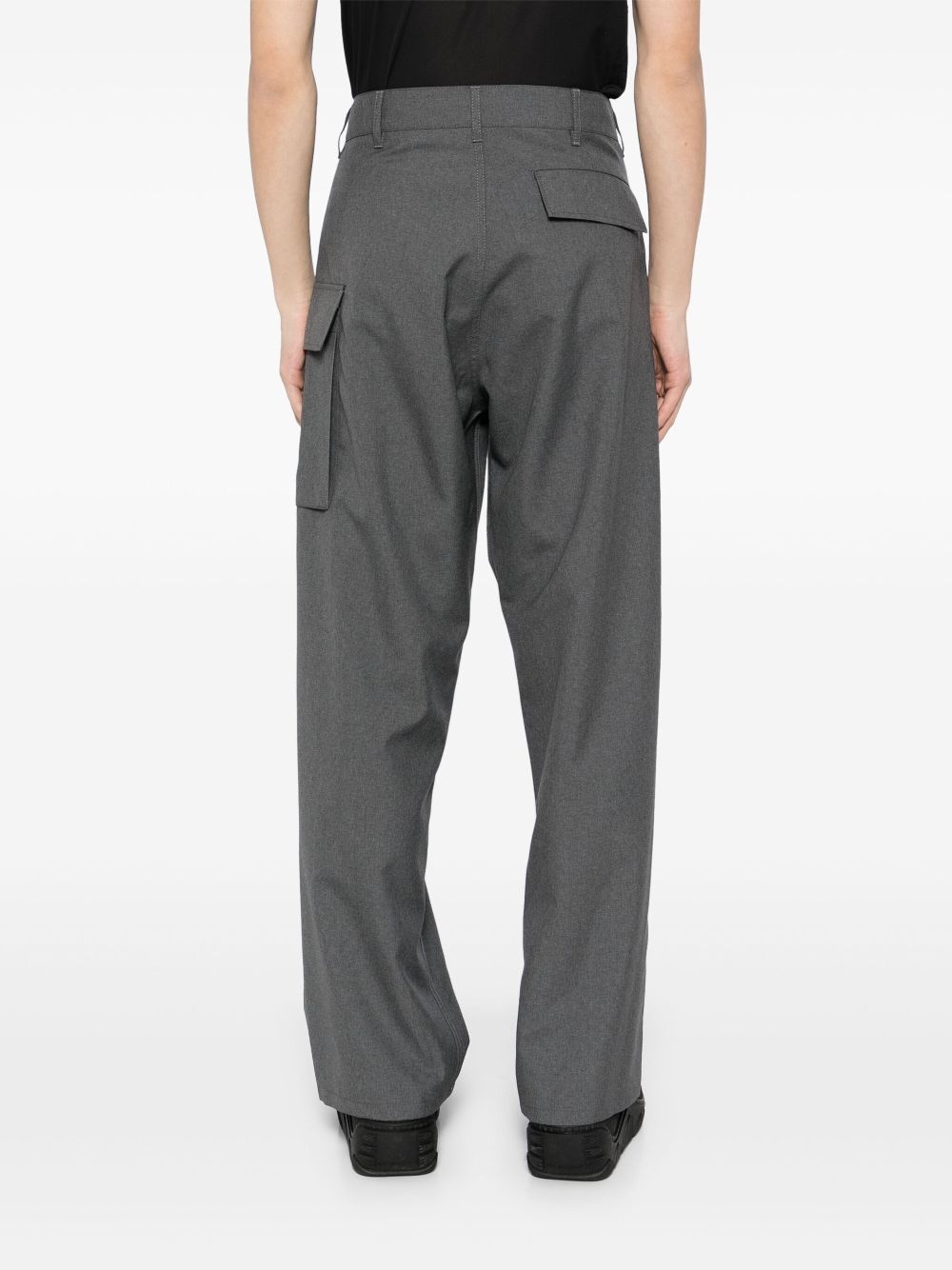 cargo straight-leg trousers - 4