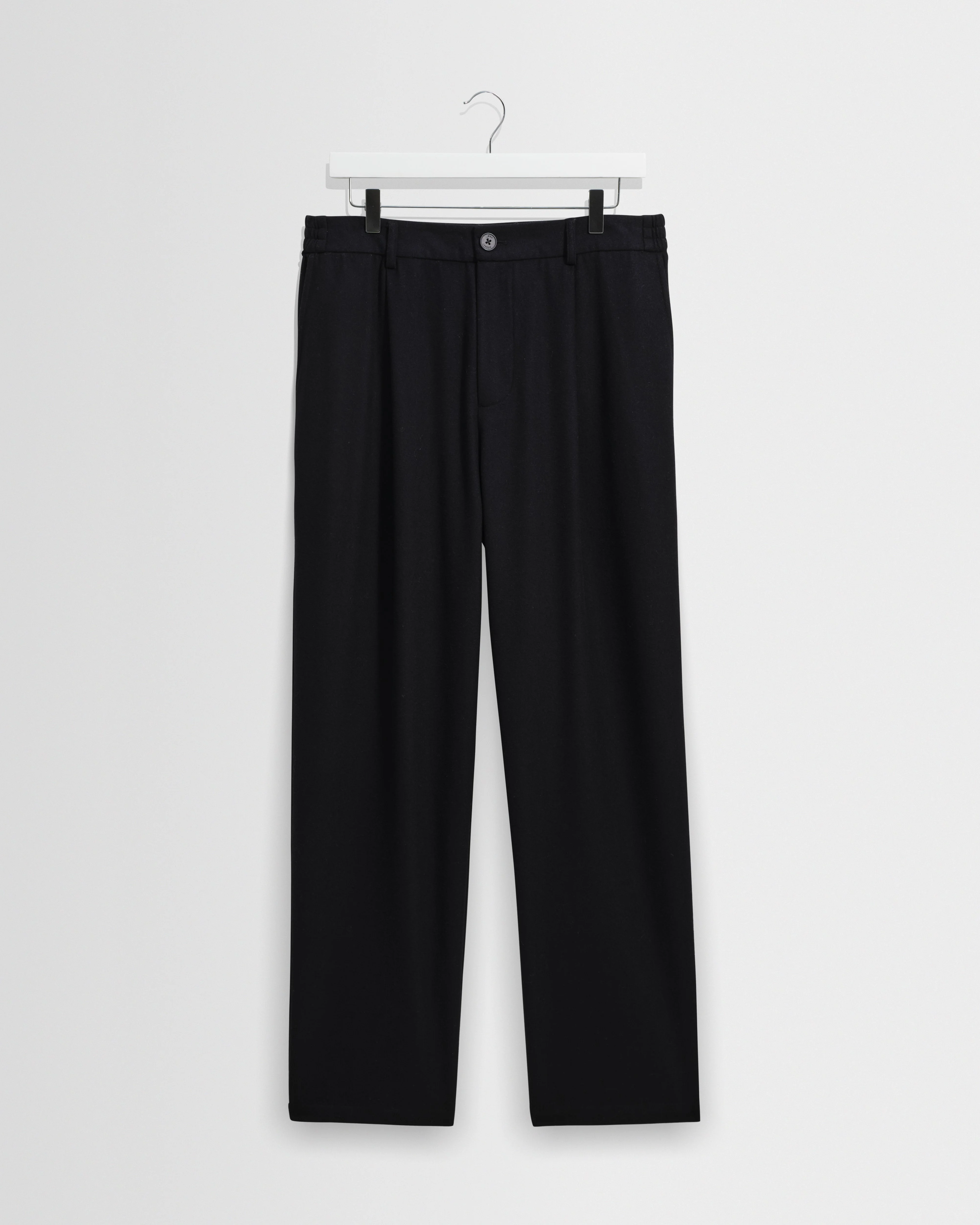 Malham - Navy Wool Blend Trouser - 1
