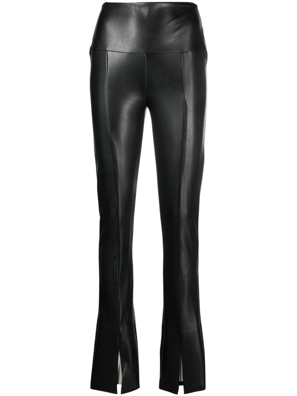 faux-leather skinny trousers - 1