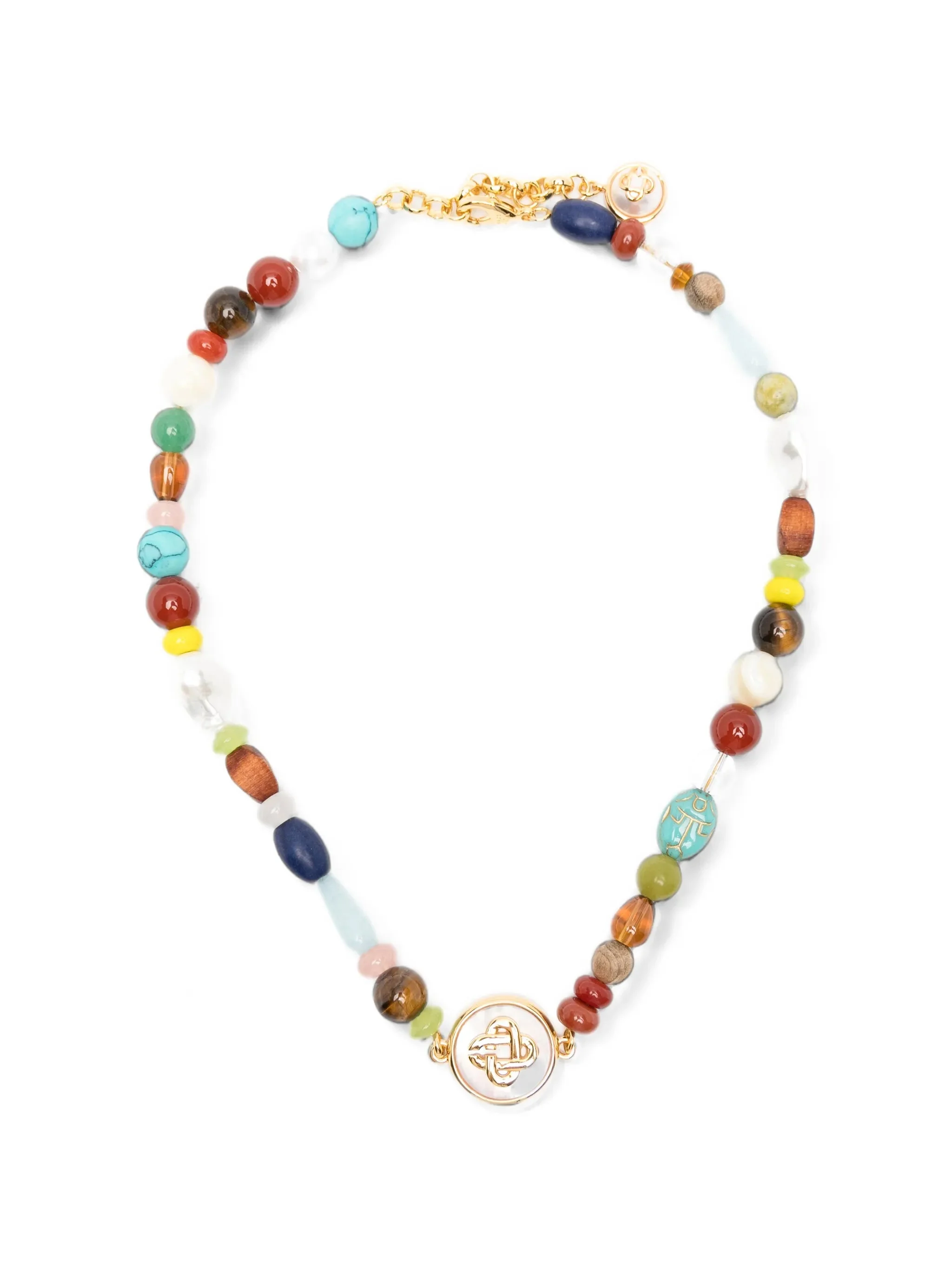 Casablanca Logo-pendant Beaded Necklace - 1