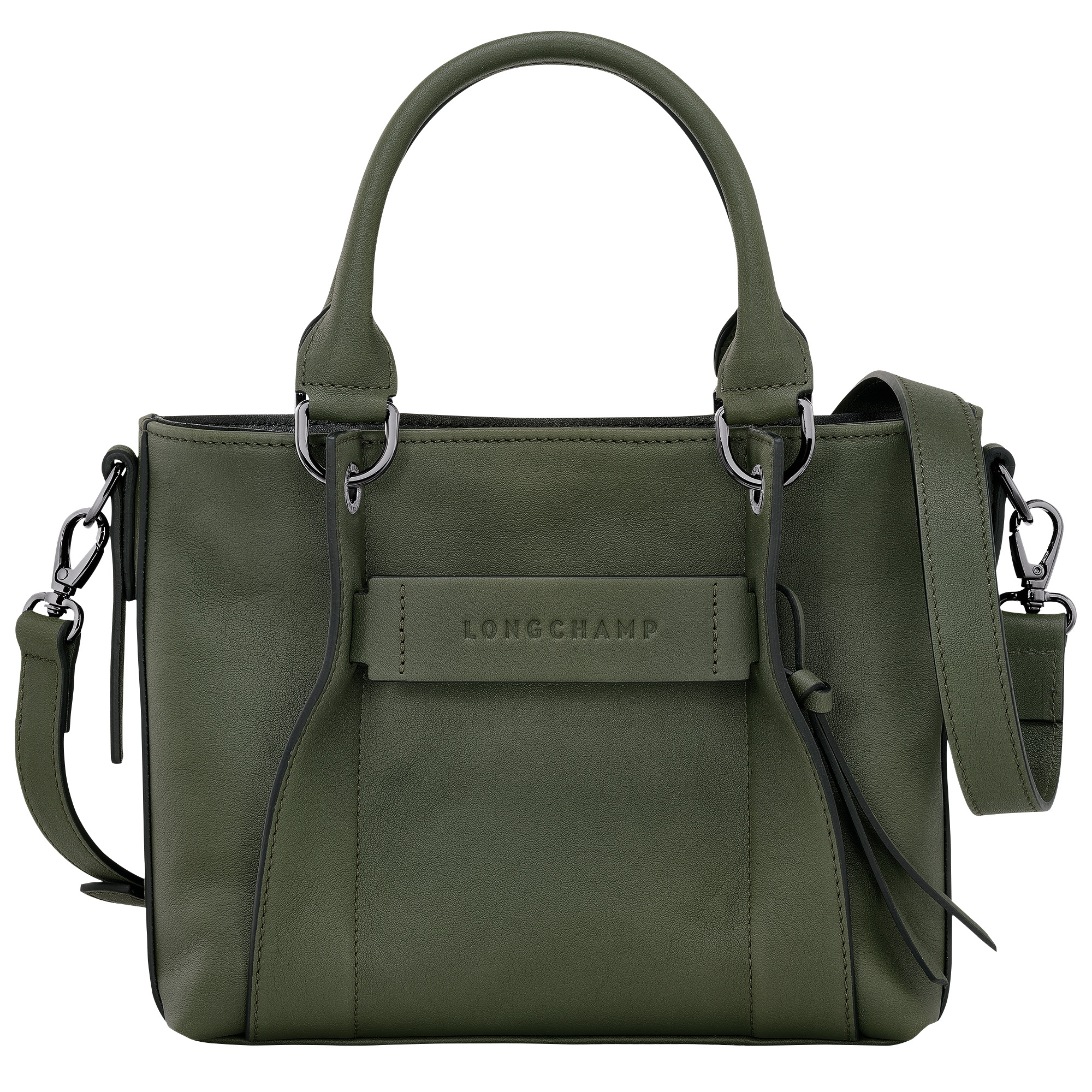 Longchamp 3D S Handbag Khaki - Leather - 1