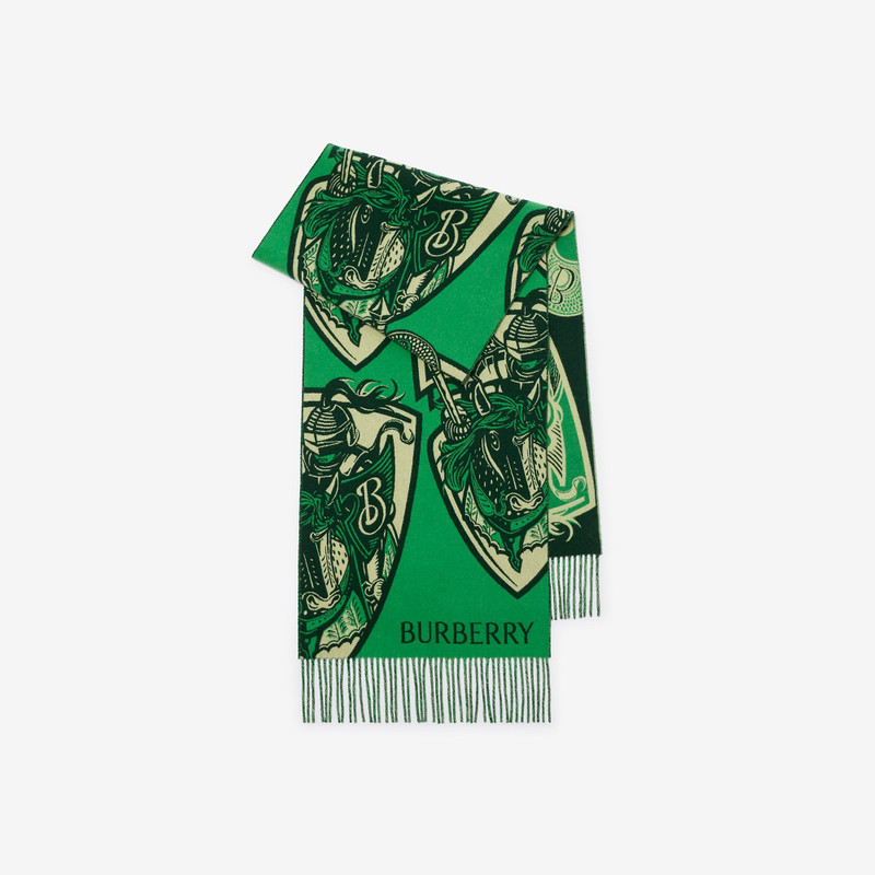 Charging Knight Wool Cashmere Scarf 1