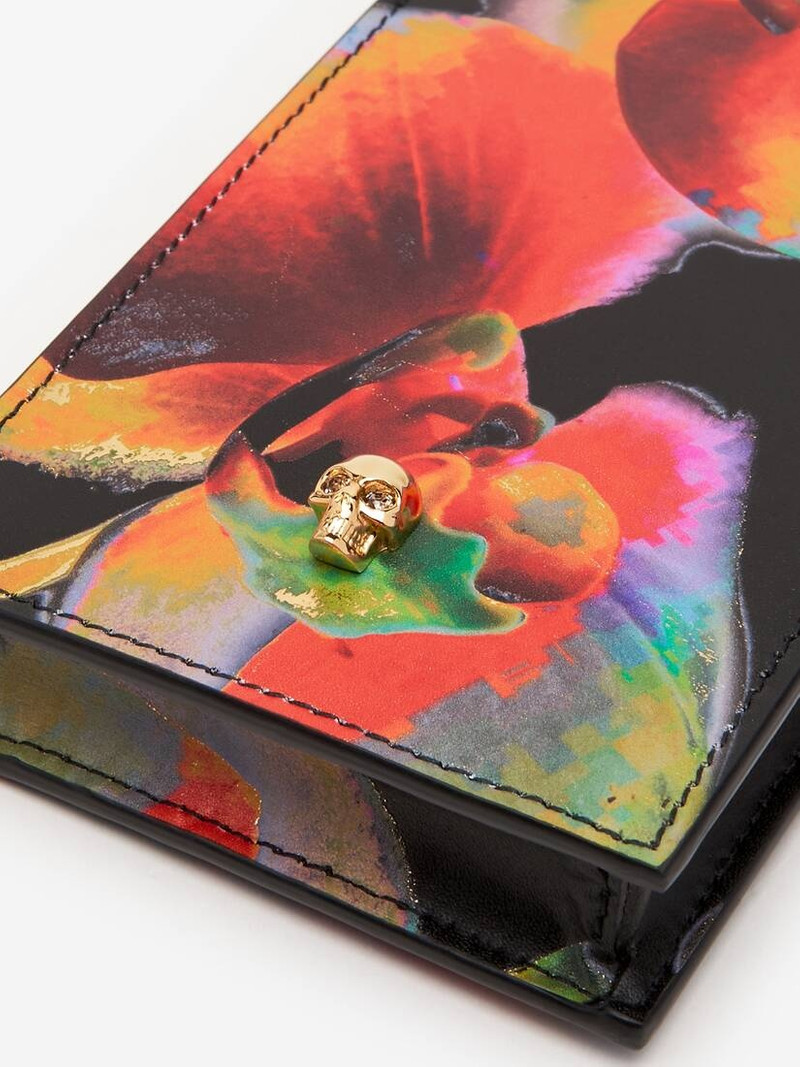 Women's Solarised Orchid Skull Phone Case With Chain in Multicolor 4