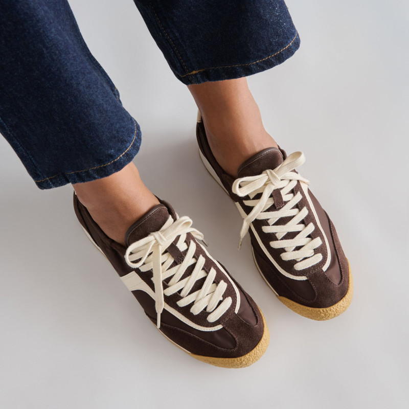 SARIYA SNEAKERS DK BROWN NYLON 4