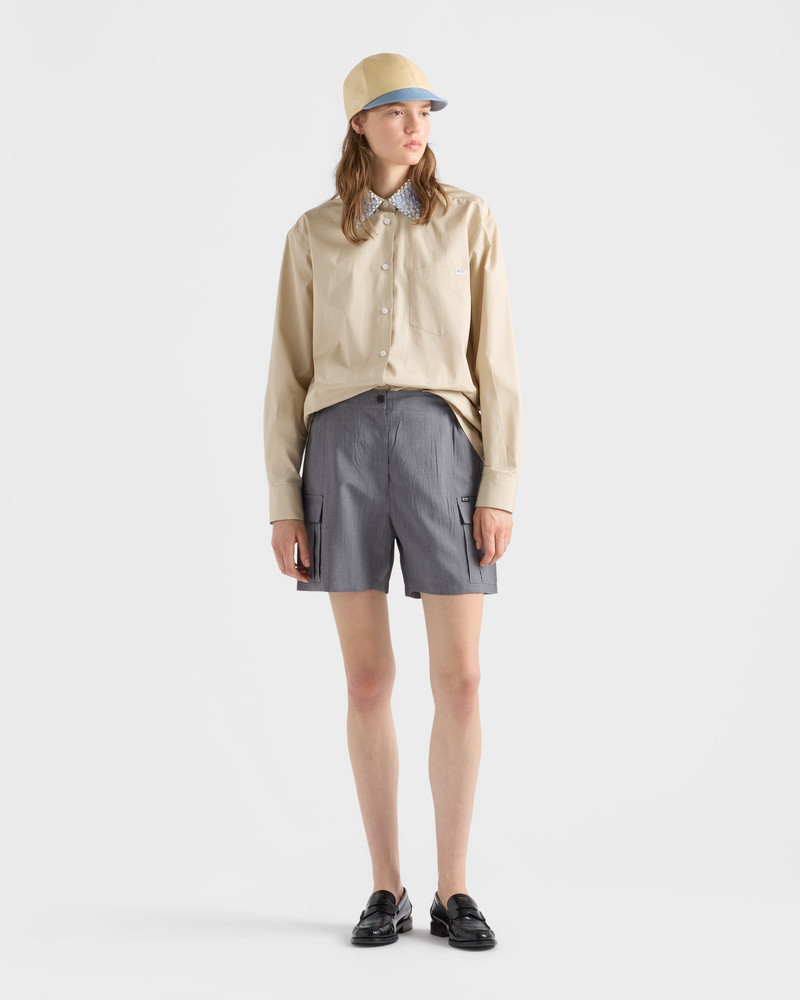 Prada Light mohair shorts outlook