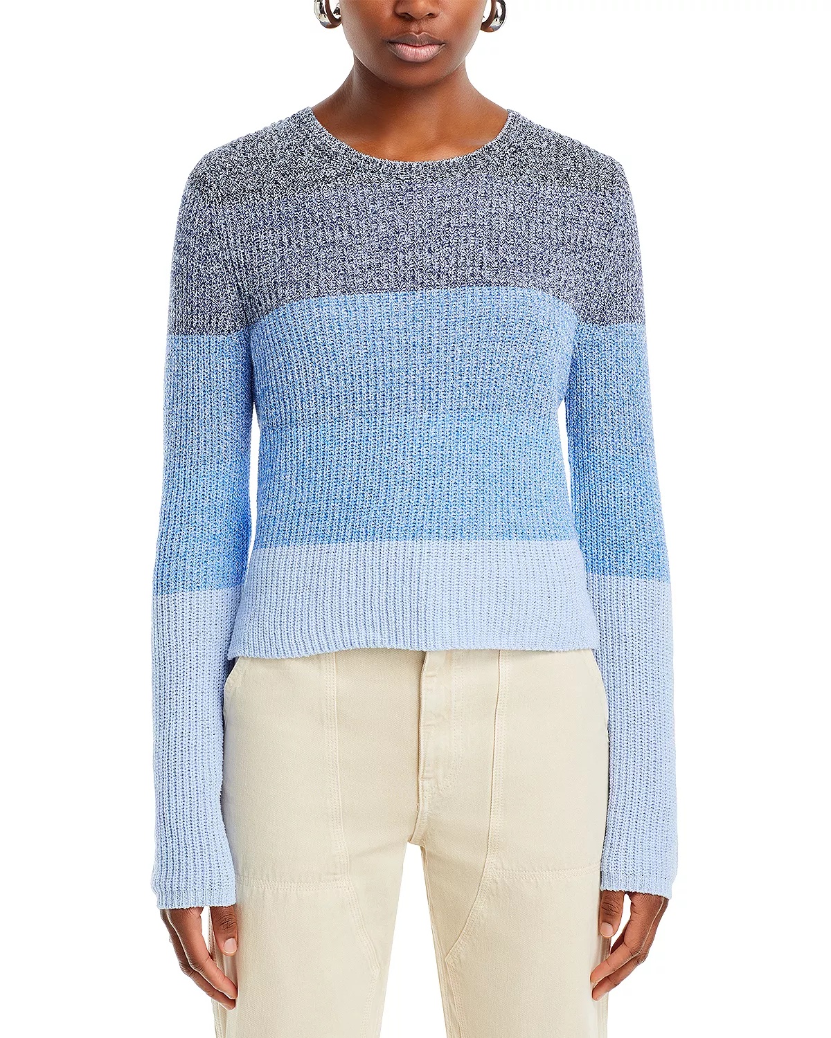 Kati Crewneck Ombré Stripe Sweater - 6