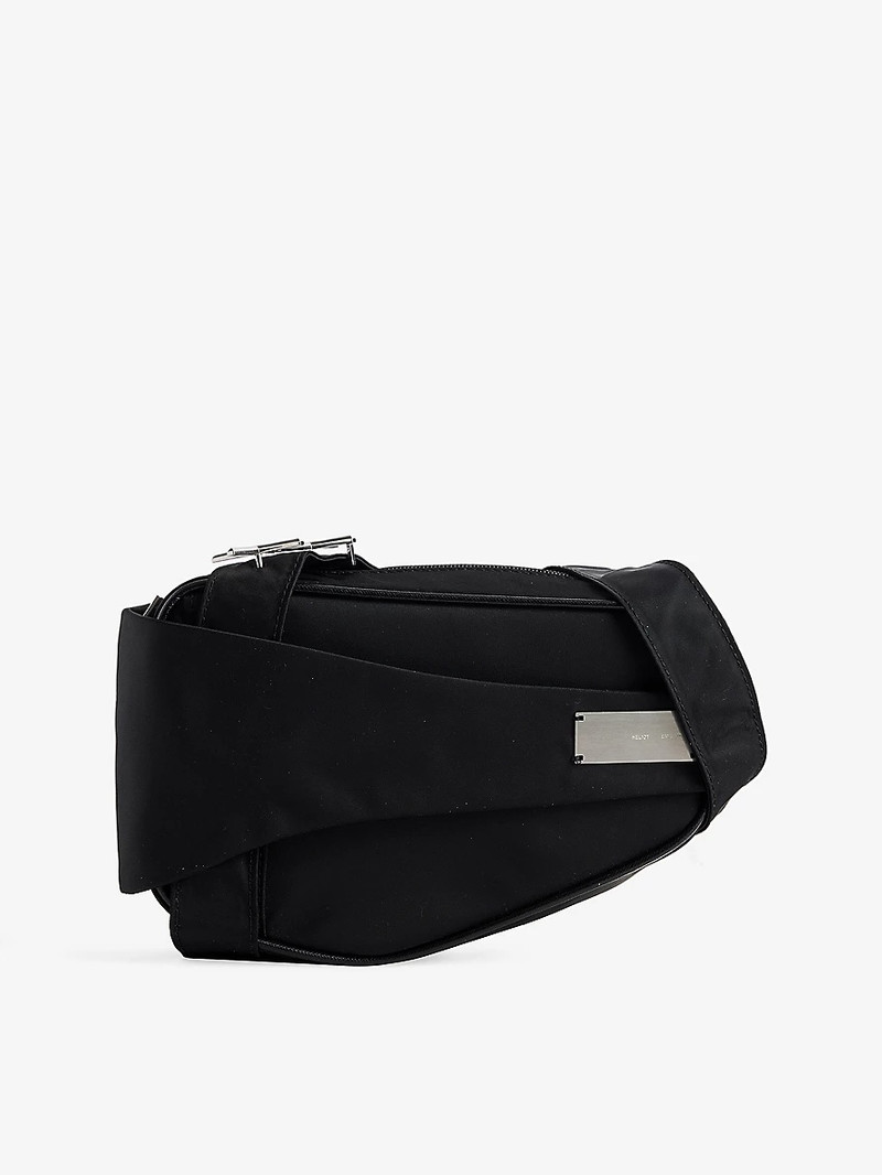 Asymmetric Woven Cross-Body Bag 1