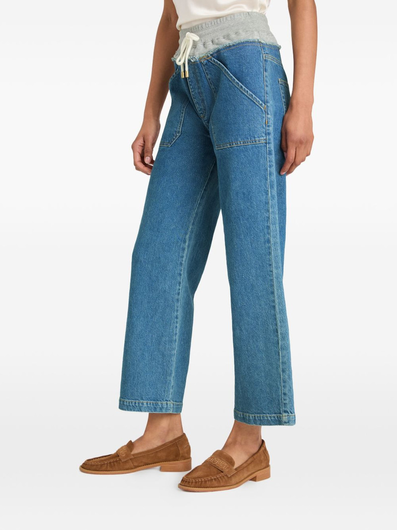 Serena drawstring wide-leg jeans 4