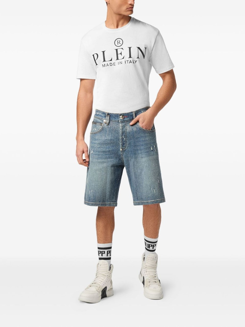 PHILIPP PLEIN rhinestone-embellished shorts outlook