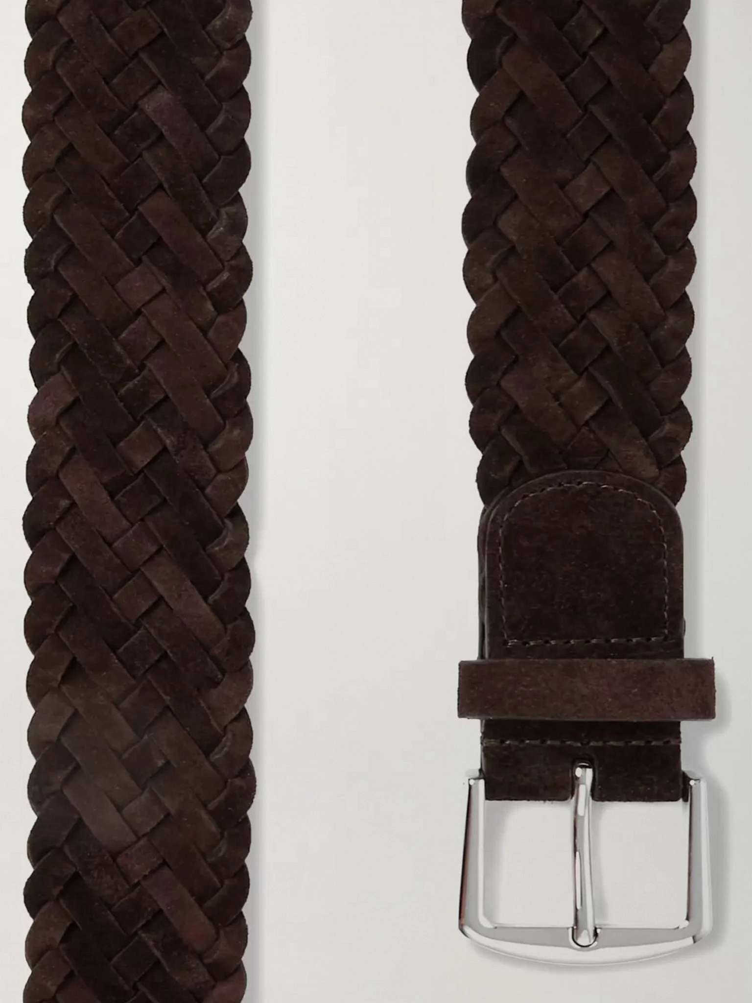 4cm Woven Suede Belt - 3