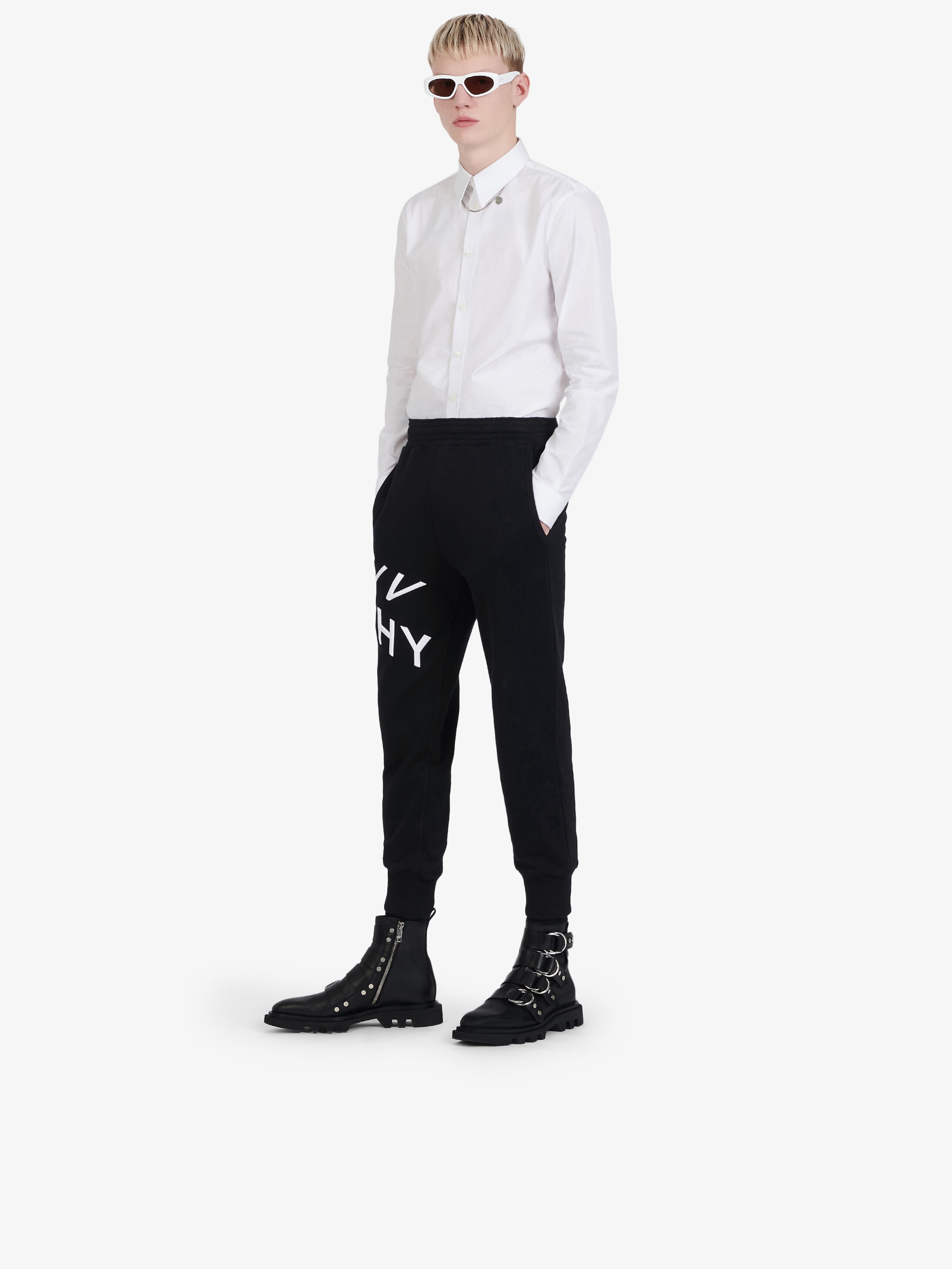 GIVENCHY Refracted embroidered jogger pants - 3