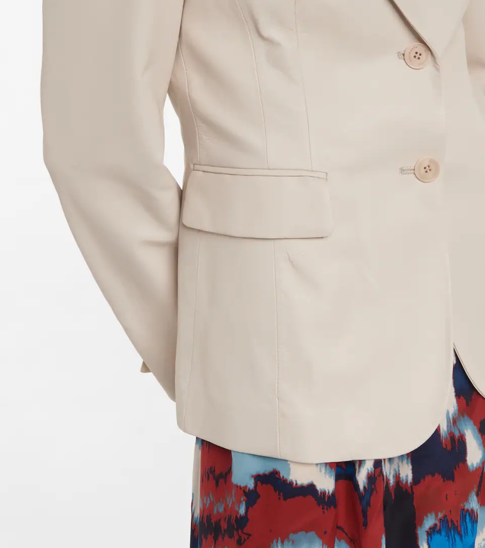 Fenice leather blazer - 5