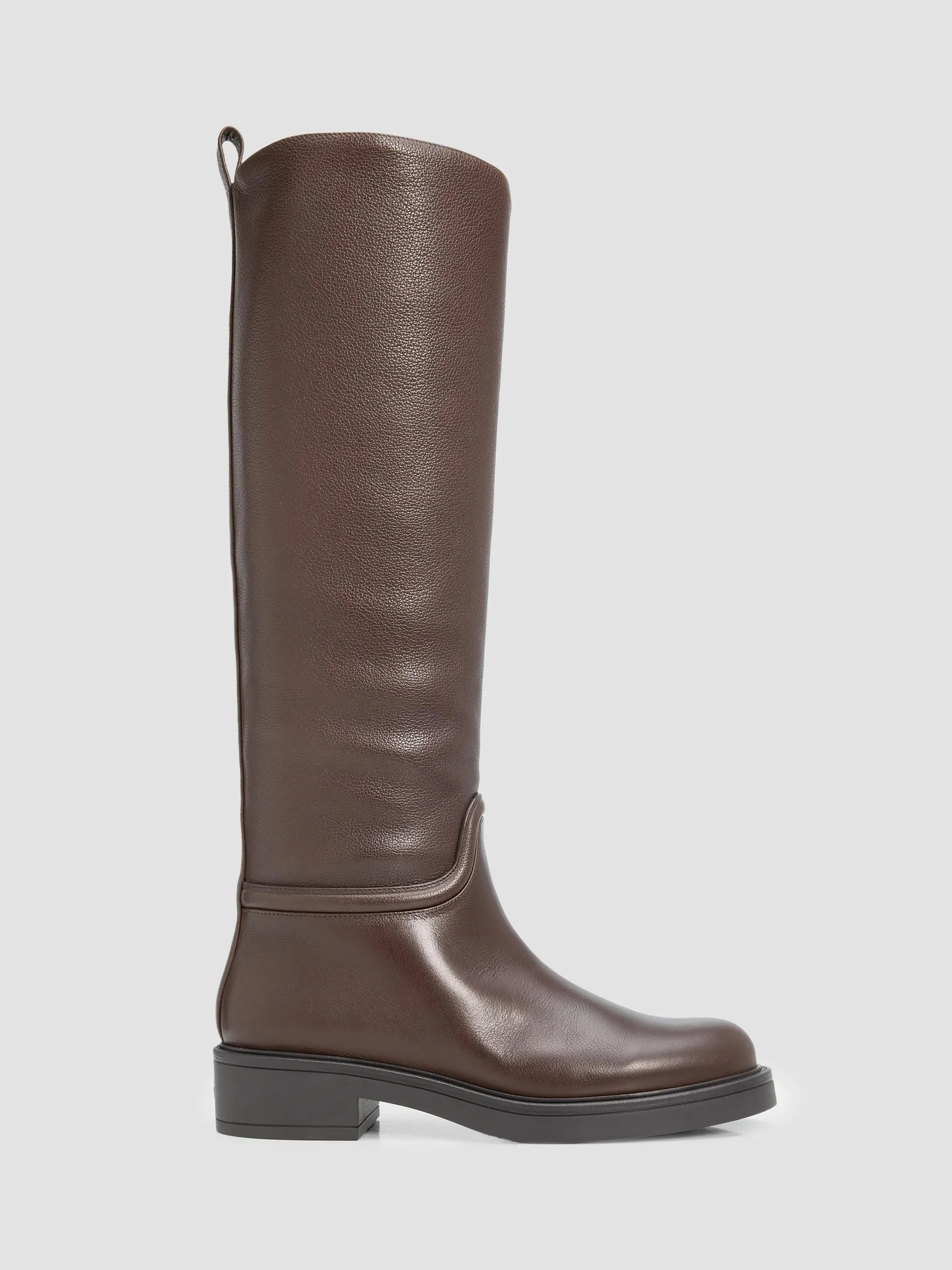 Women's Celia Leather Riding Boots - Walnut - 1