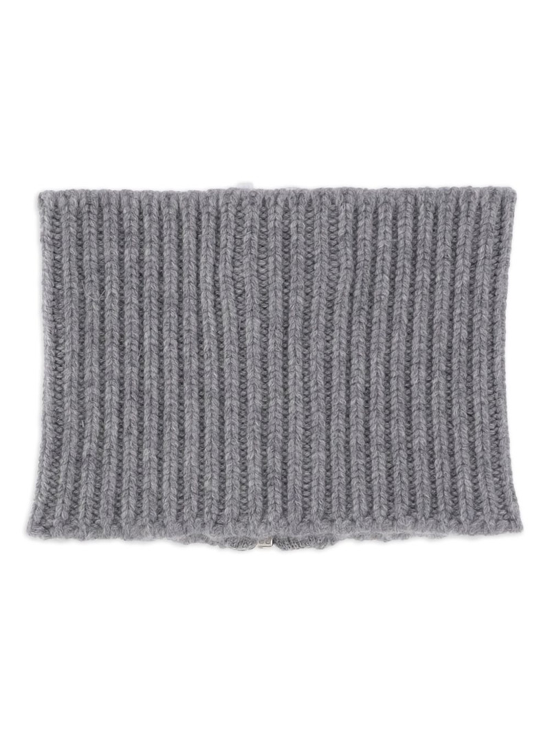 SA SU PHI ribbed zip neck-warmer scarf outlook
