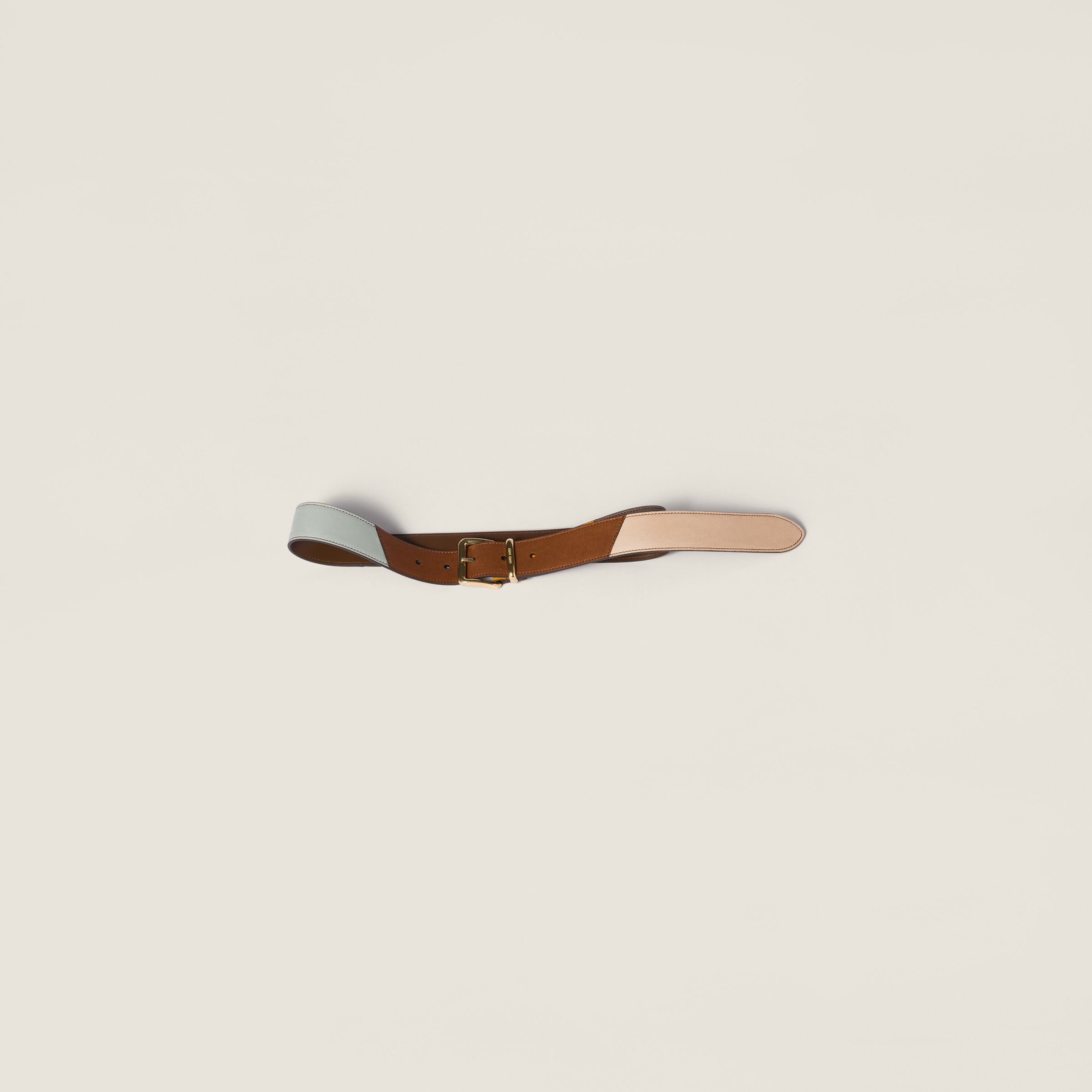 Leather patchwork belt - 1