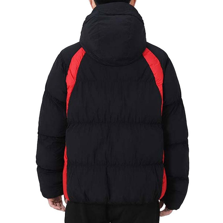 Air Jordan Contrasting Colors Printing Stay Warm hooded Jacket Black DA9807-010 - 4