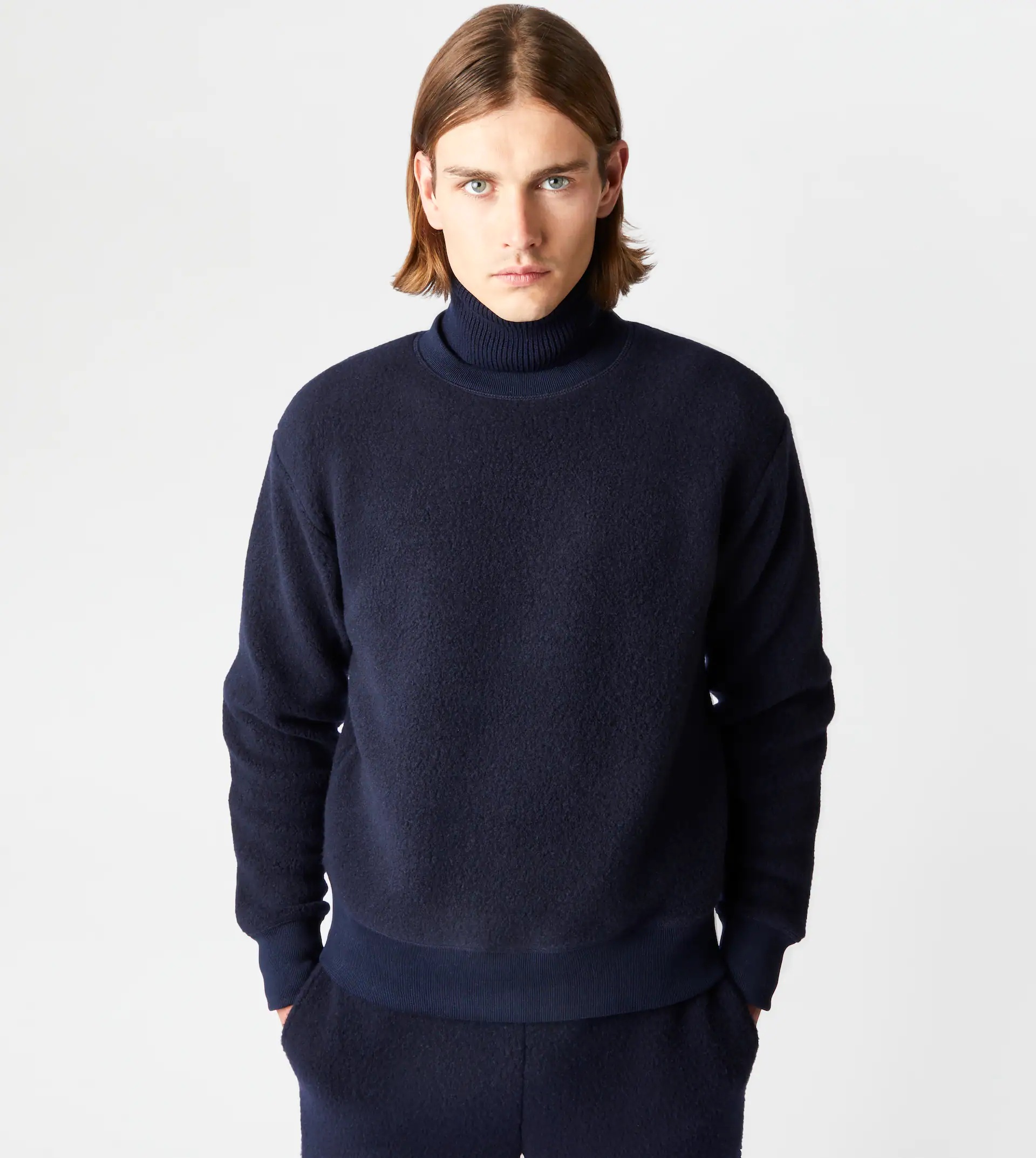 TOD'S CASHMERE BLEND SWEATSHIRT - BLUE - 7