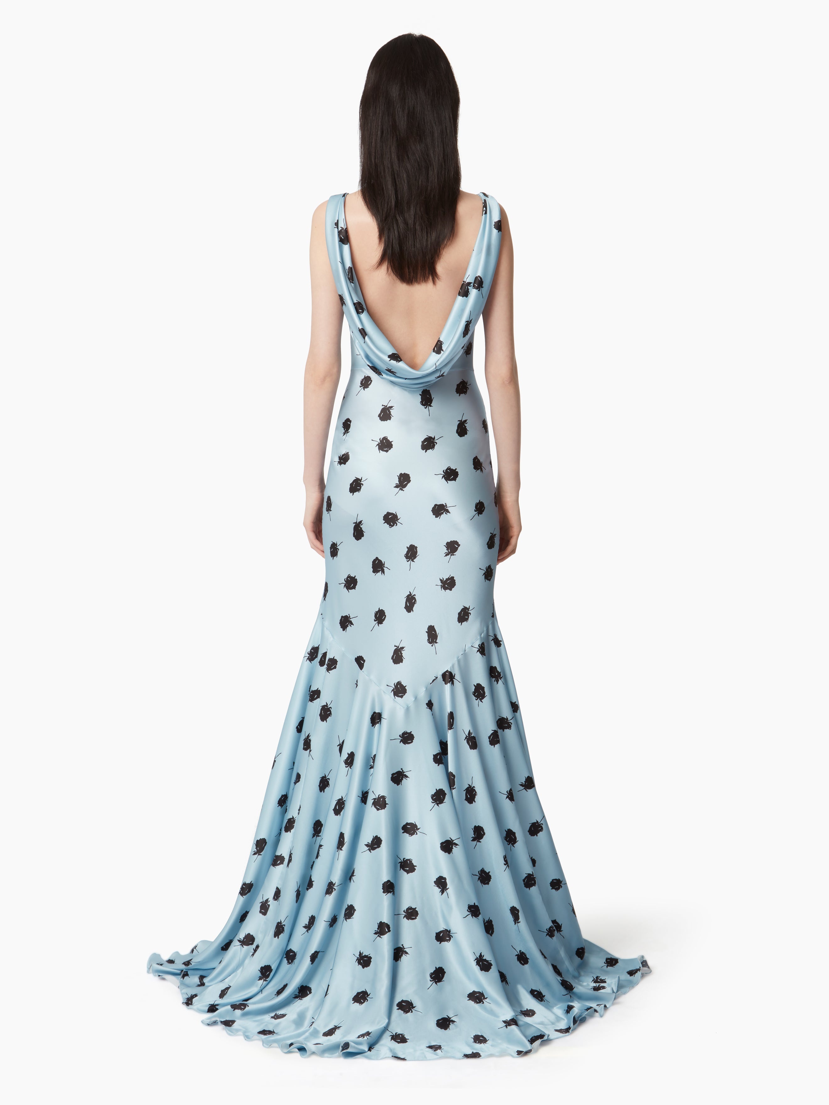 MERMAID DRESS WITH OPEN BACK - 4