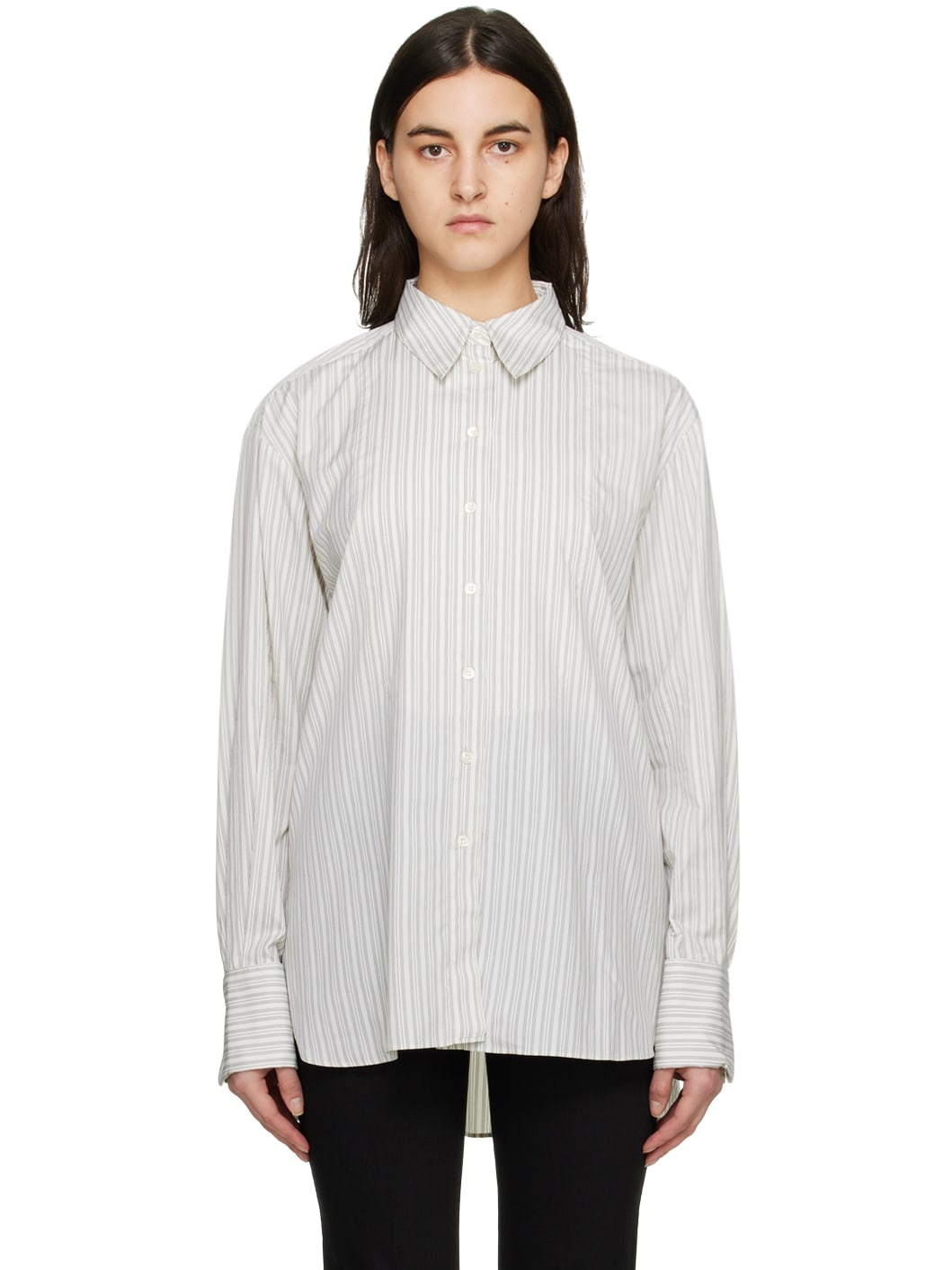 Off-White Striped Shirt - 1