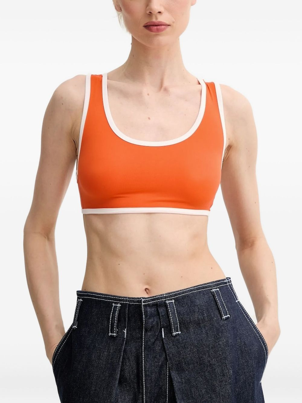 cut-out sleeveless top - 5