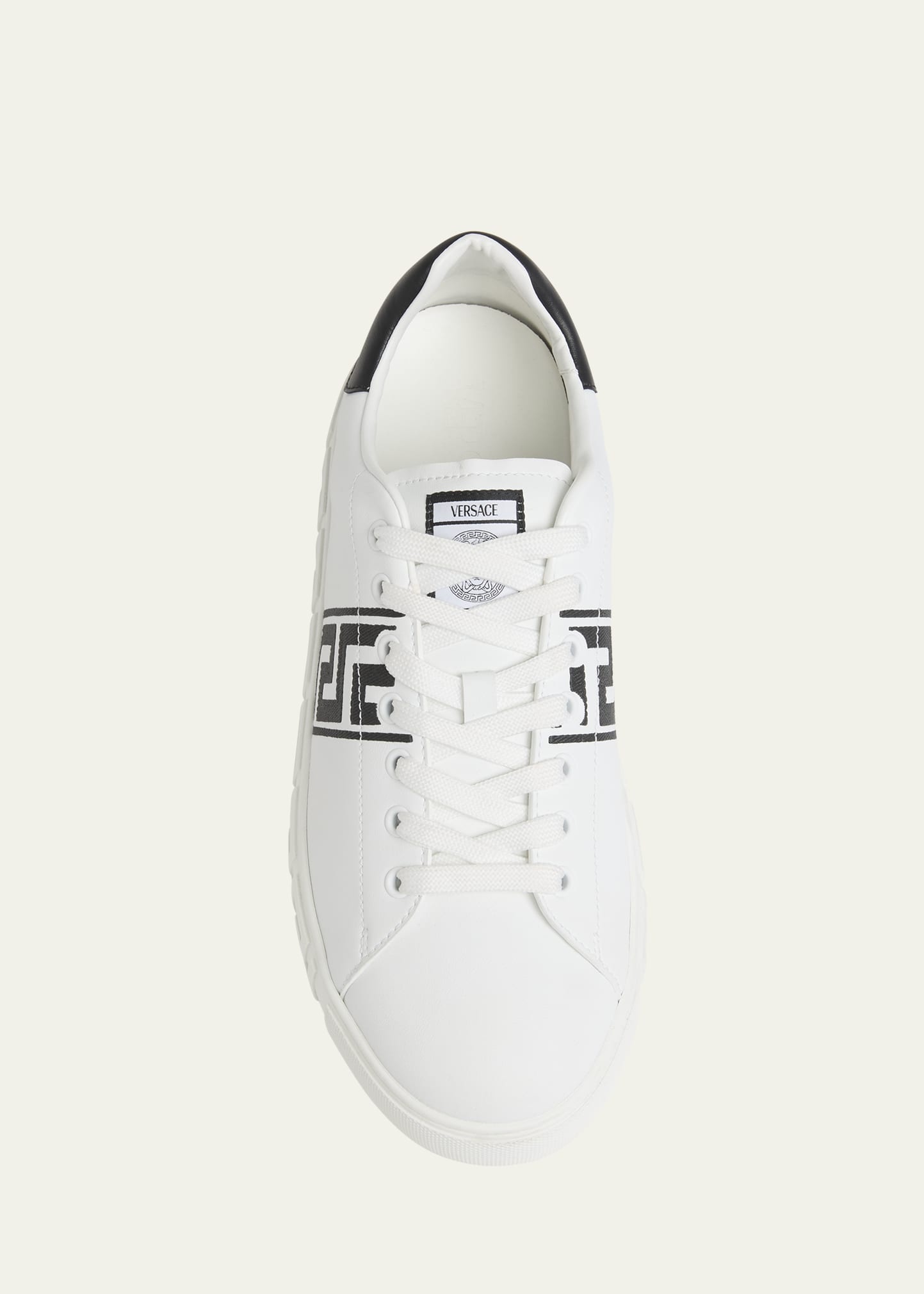 Men's La Greca Leather Low-Top Sneakers - 5