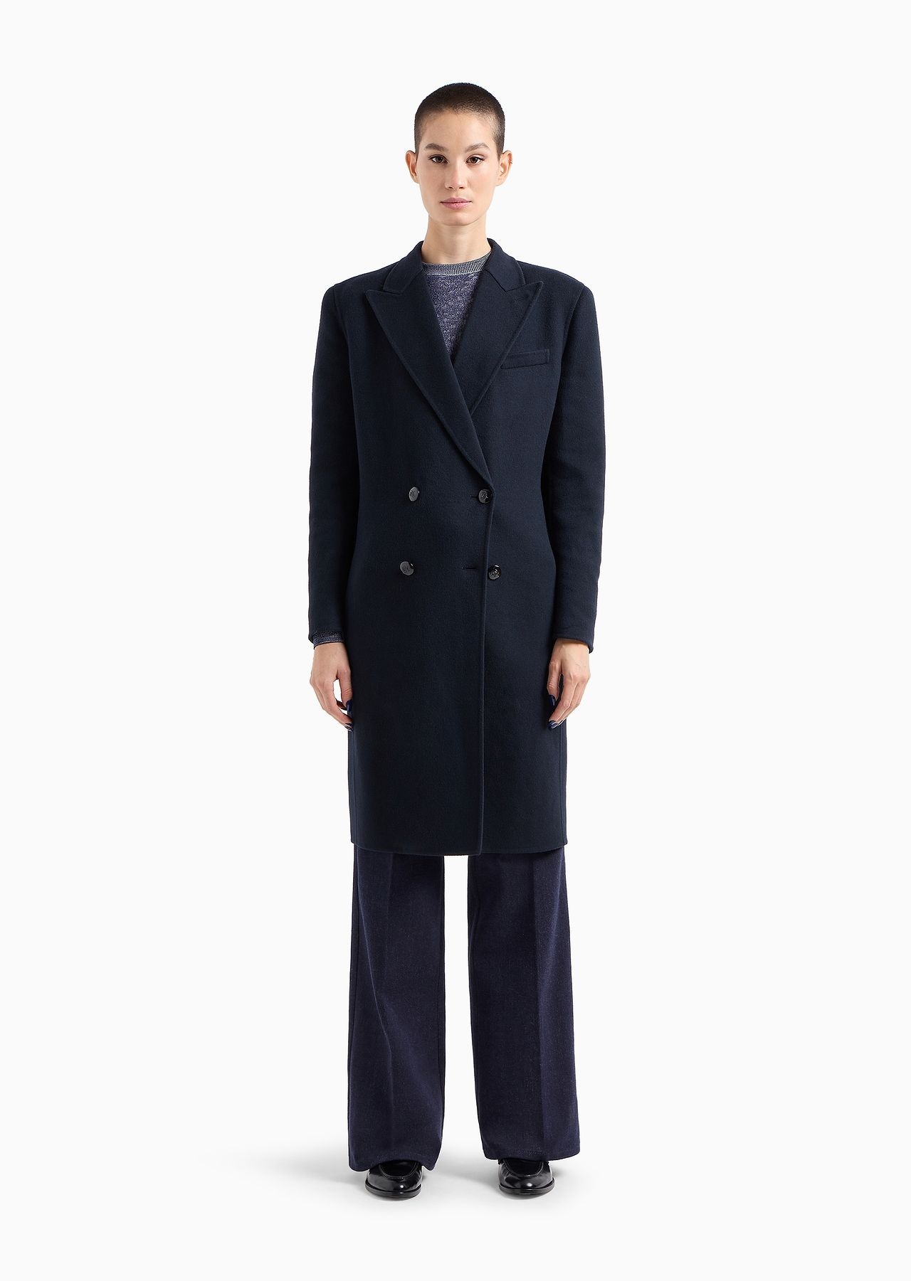 Double-breasted coat in virgin wool - 2