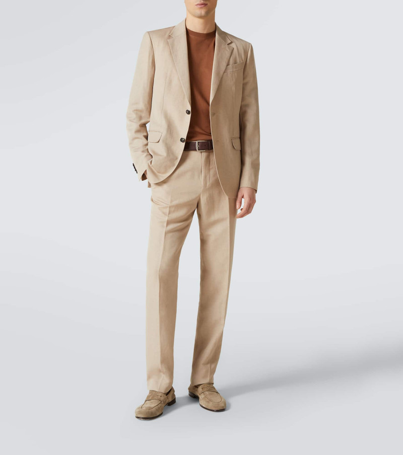 ZEGNA Logo embroidered cotton jersey T-shirt outlook