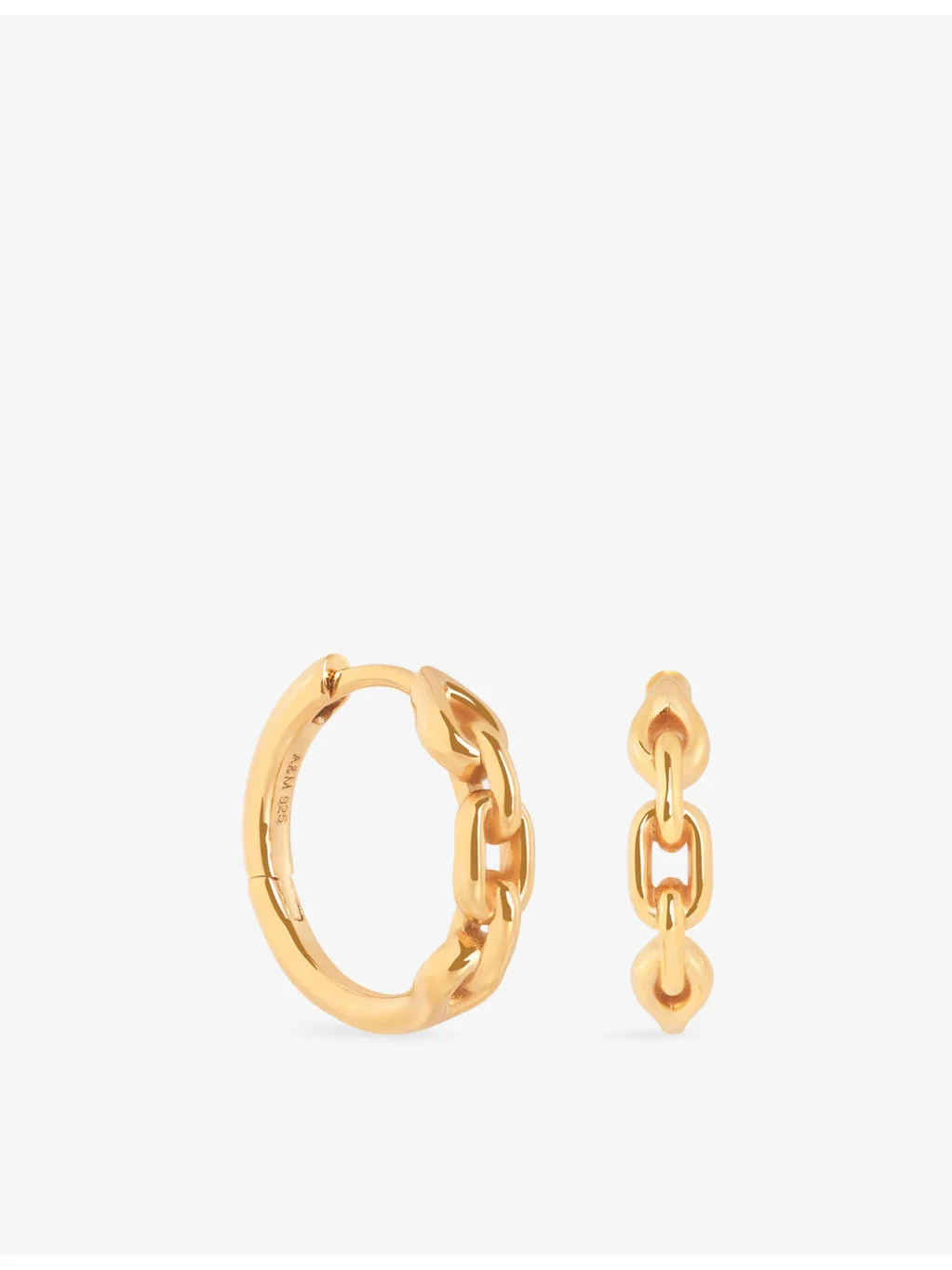 Link Hardware 18ct Yellow Gold-Plated Sterling-Silver Hoop Earrings - 1