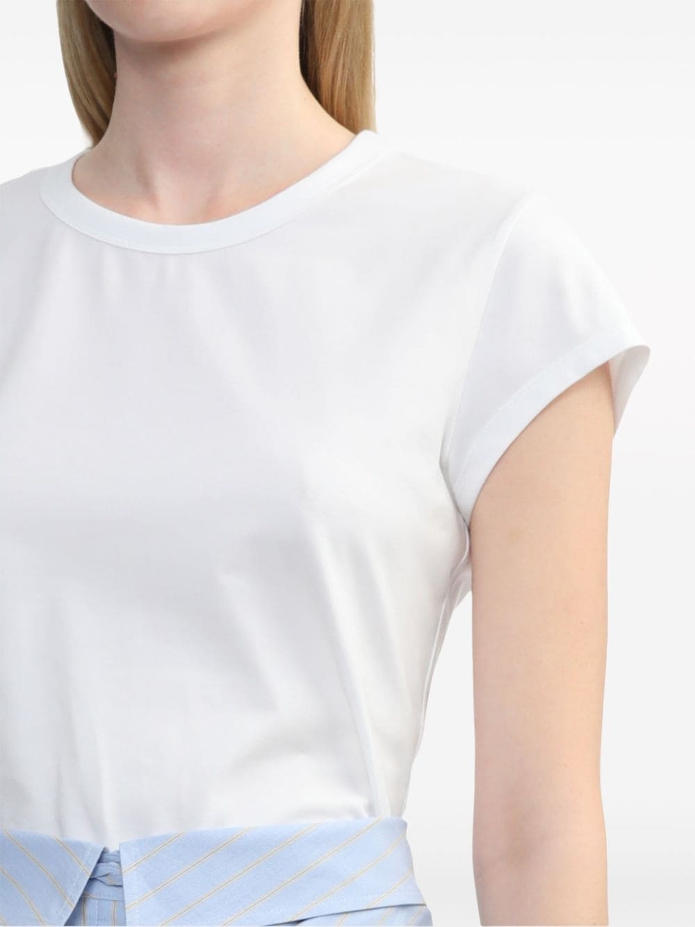 shirted-skirt midi T-shirt dress - 5