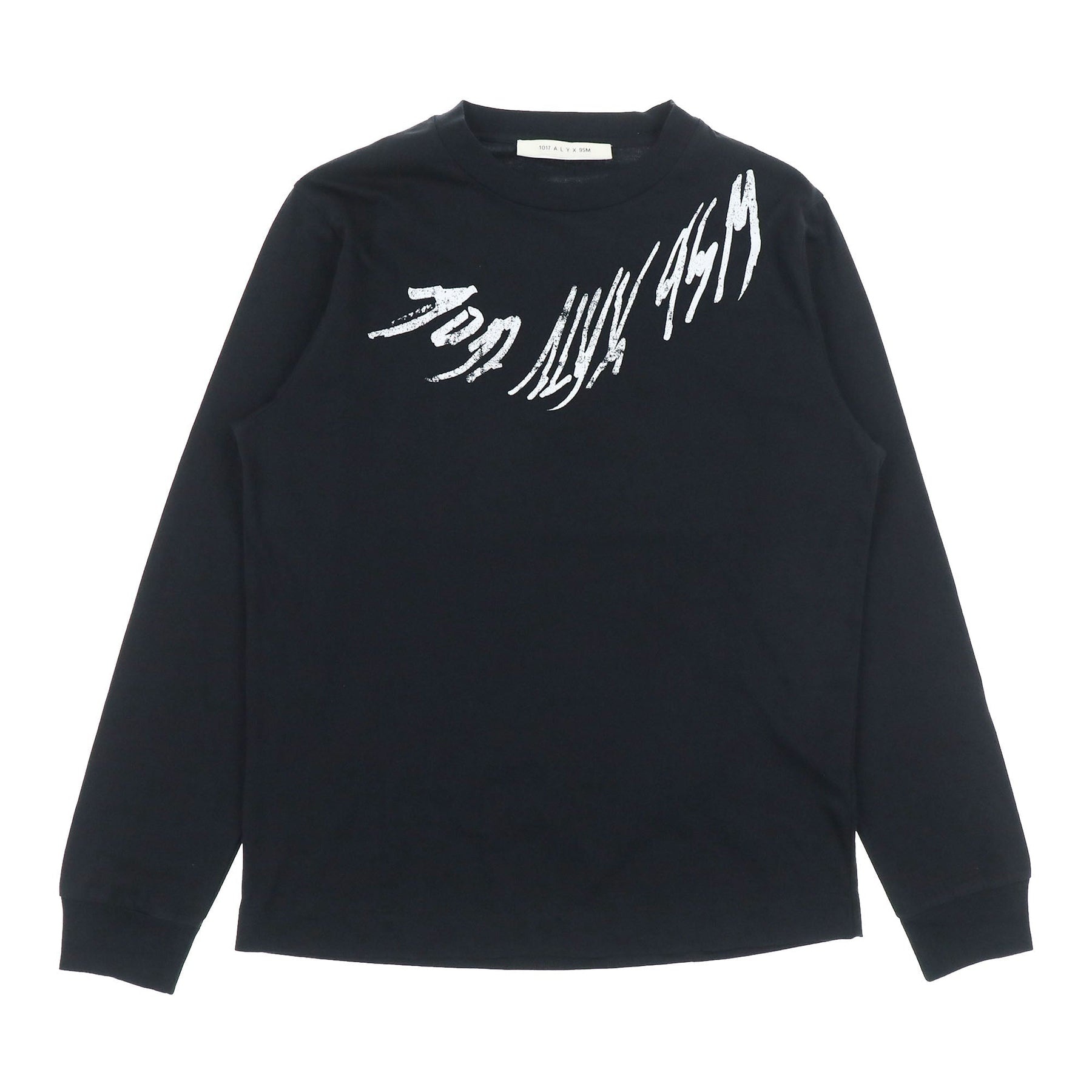 SCRIPT L/S TEE / BLK - 1