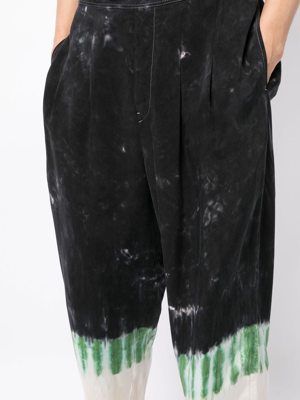 TIE-DYE PRINT STRAIGHT-LEG TROUSERS - 3