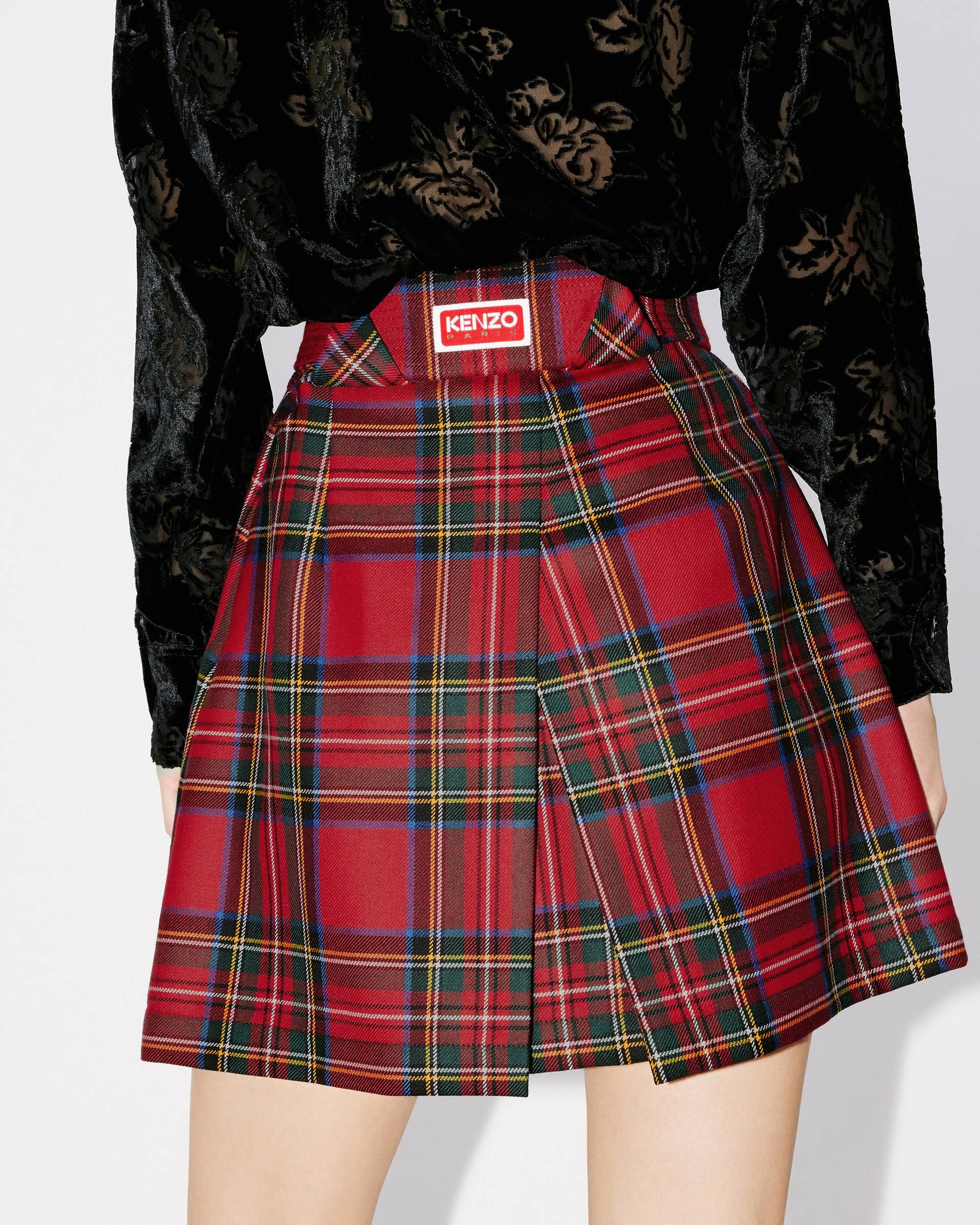 Checked mini skirt - 7