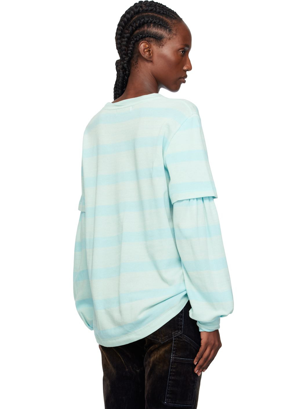 Blue Layered Stripe T-shirt - 3