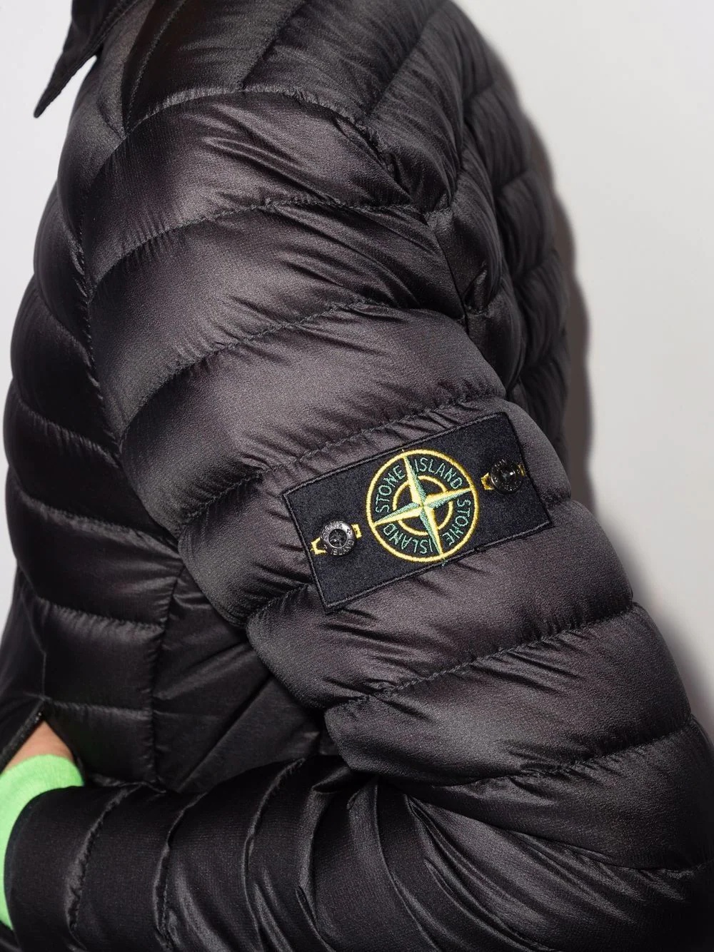 Compass-patch padded jacket - 4