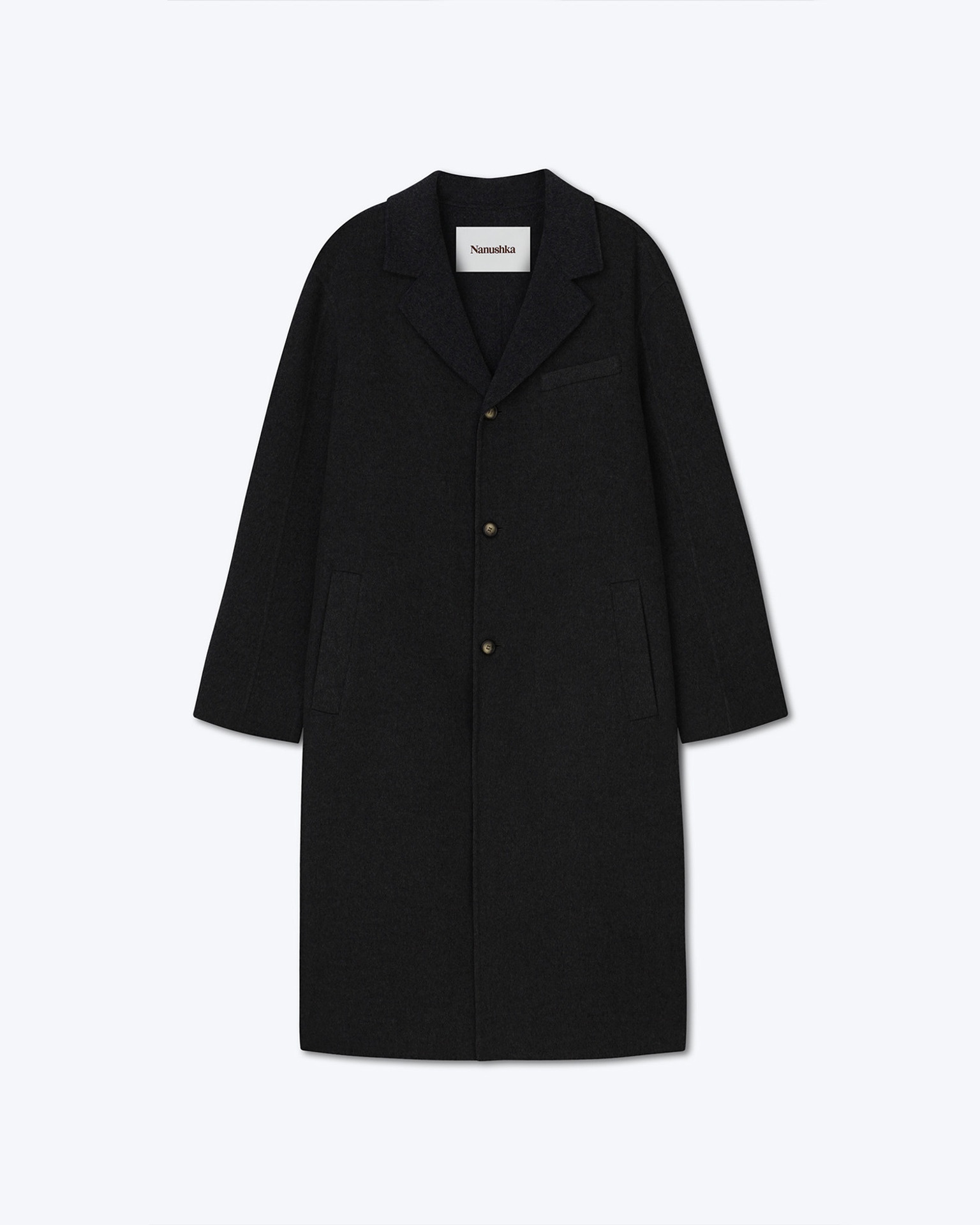 Nanushka Black Lucian Coat