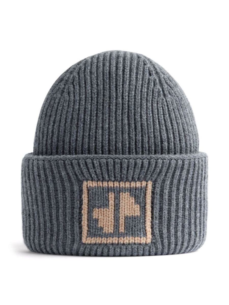 Patou Wool And Cashmere Ribbed Beanie - 1