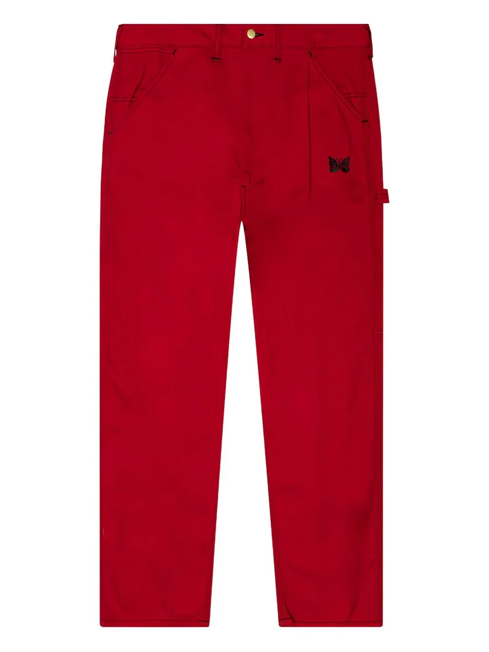 x Smith's butterfly-embroidered buckle trousers - 1